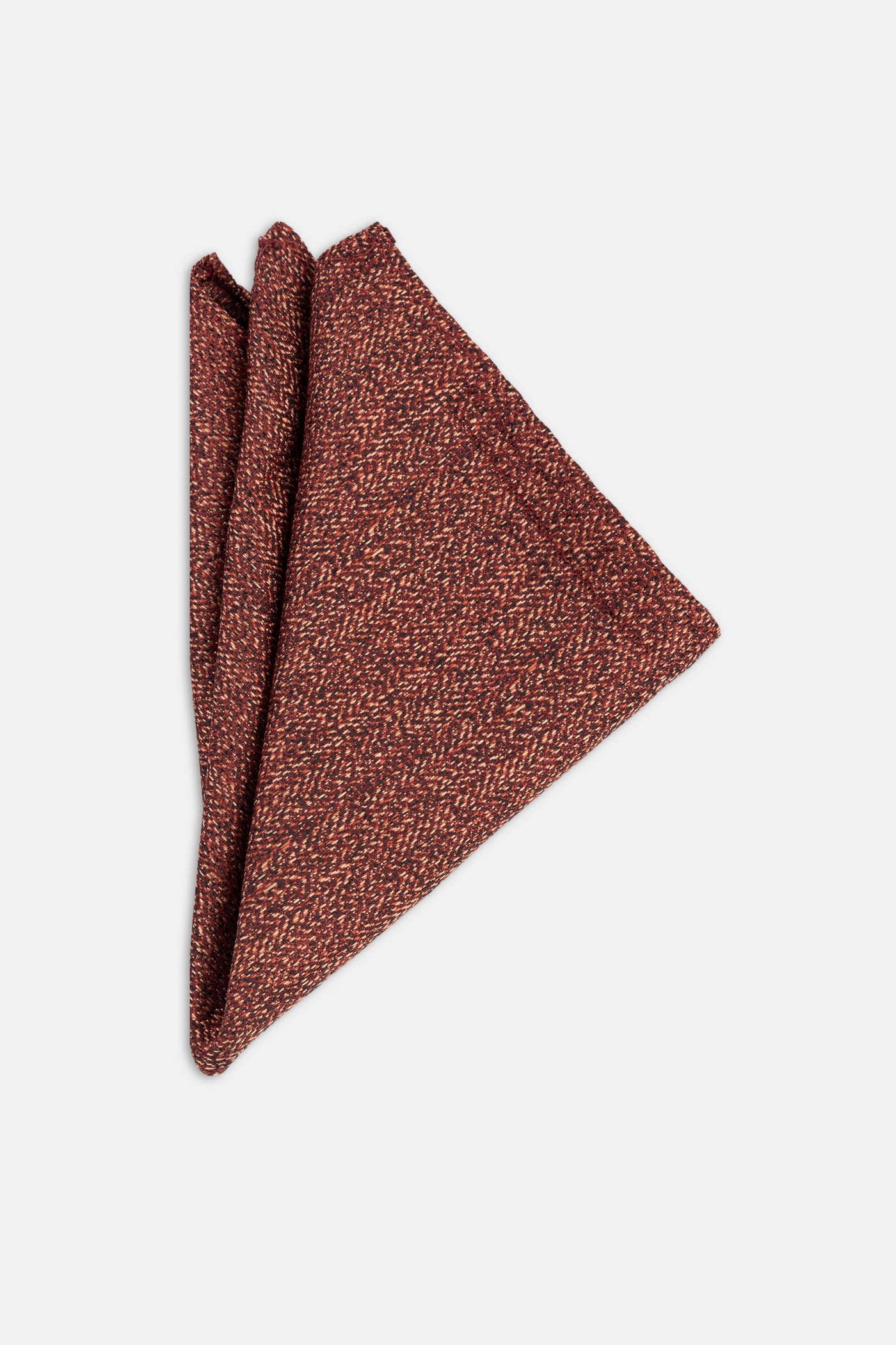 Jacquard Reddish Brown  Tie Necktie with Handkerchief