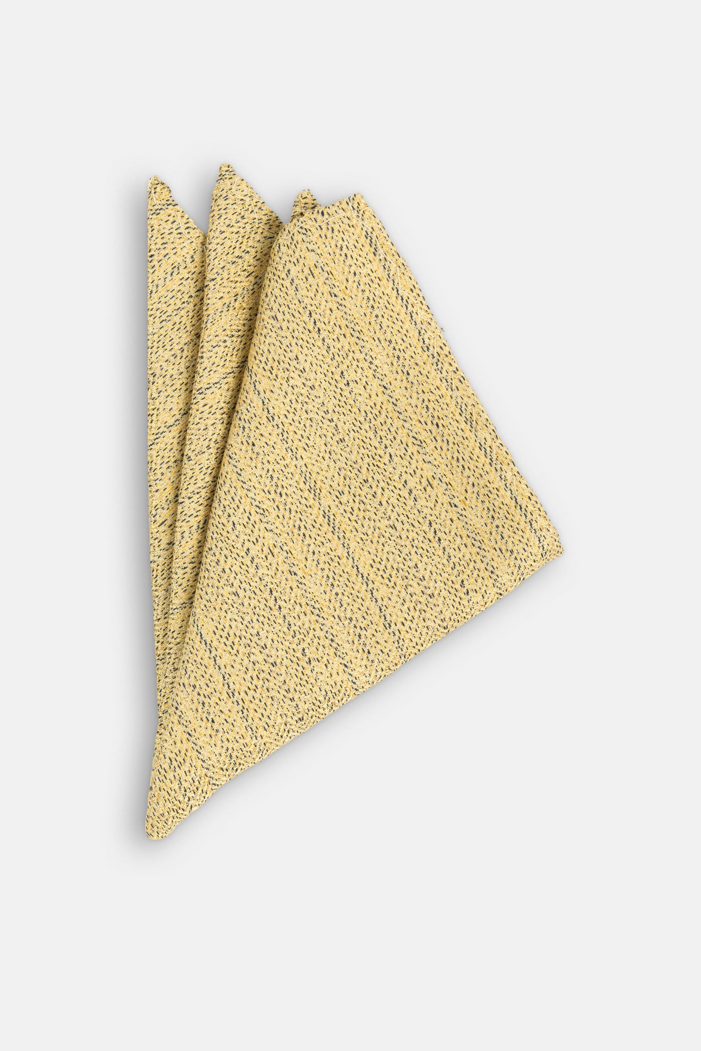 Jacquard Yellow Tie Necktie with Handkerchief