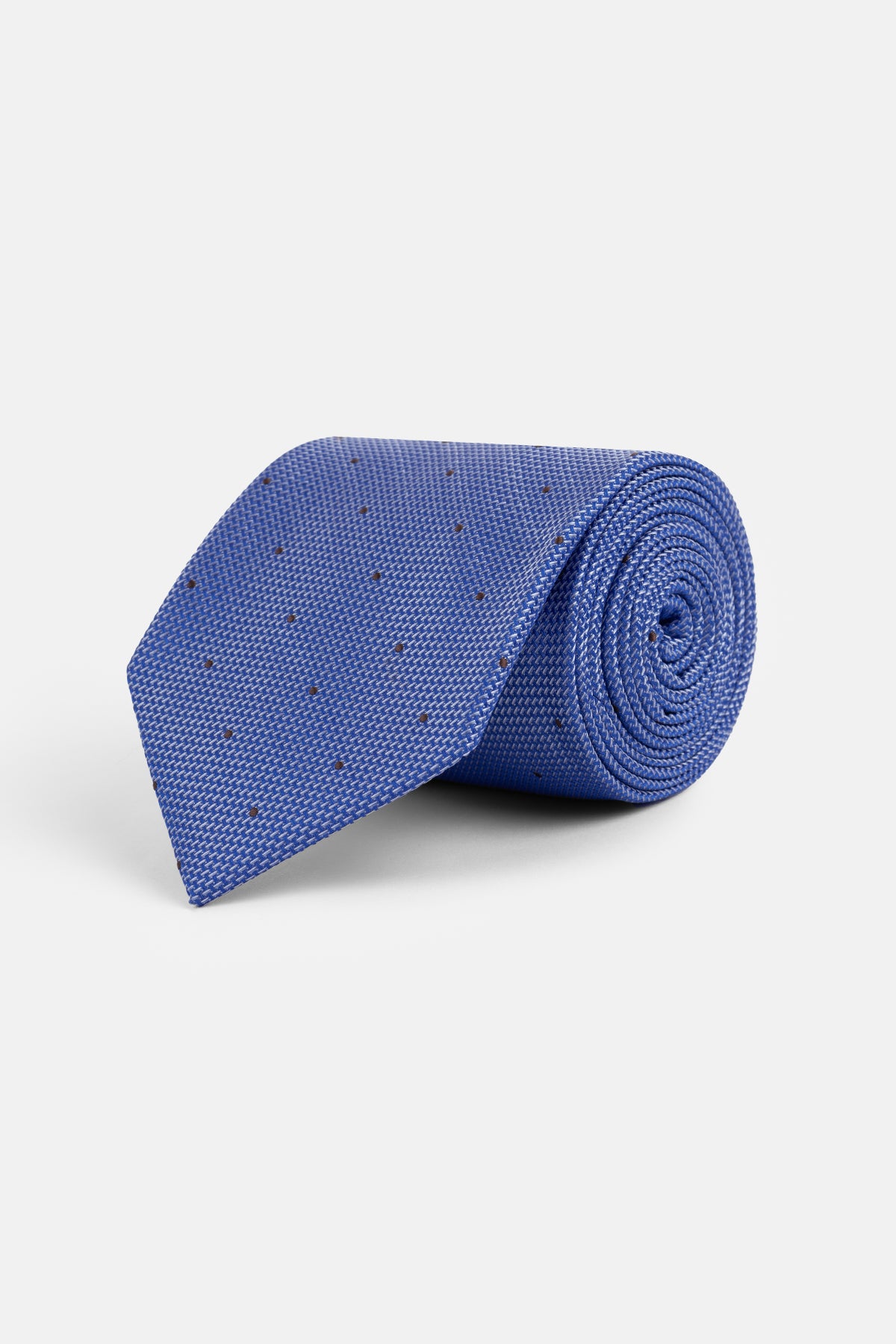 Jacquard Blue Tie Necktie with Handkerchief