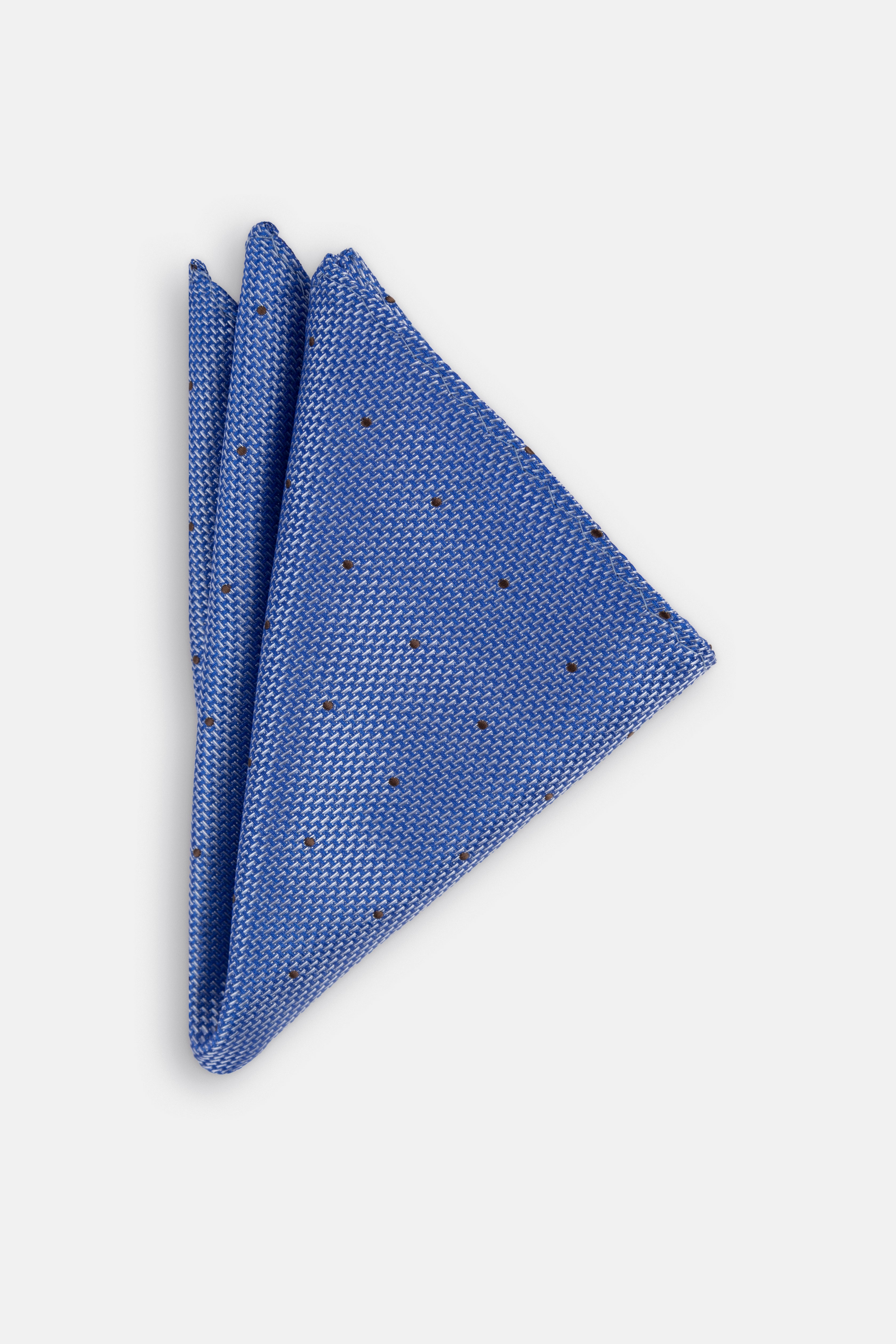 Jacquard Blue Tie Necktie with Handkerchief