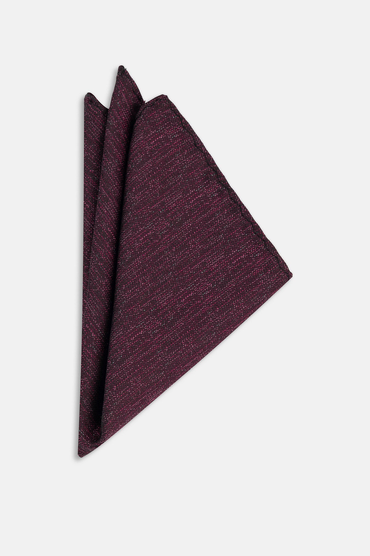 Jacquard Dark-Red Tie Necktie with Handkerchief