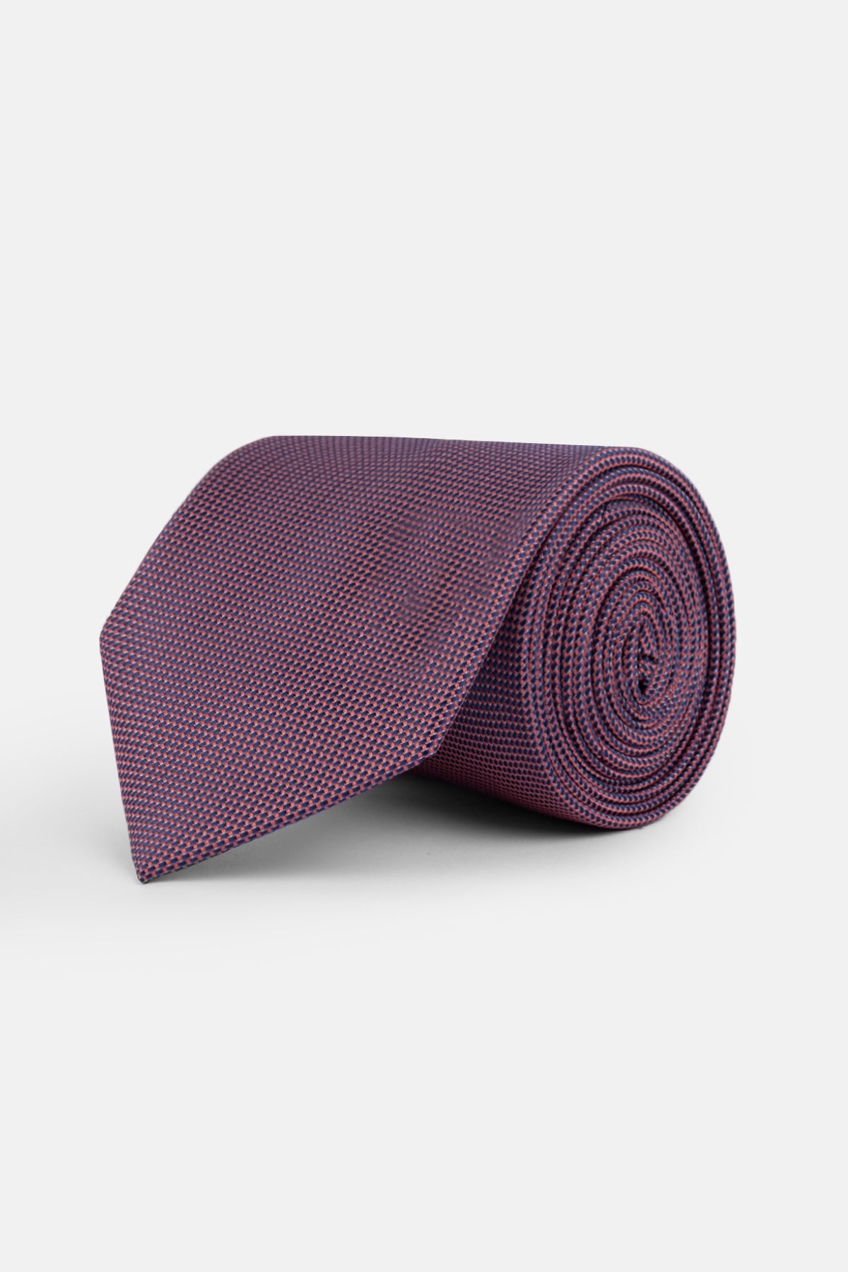 Jacquard Navy Tie Necktie with Handkerchief