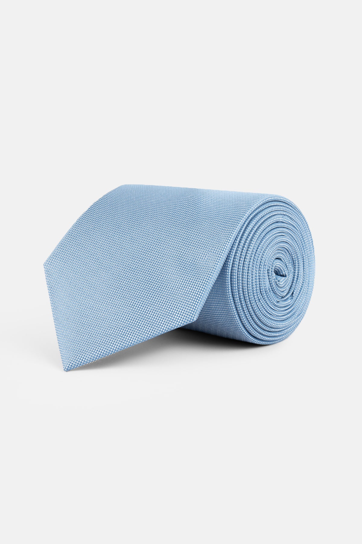 Jacquard Light Blue Tie Necktie with Handkerchief