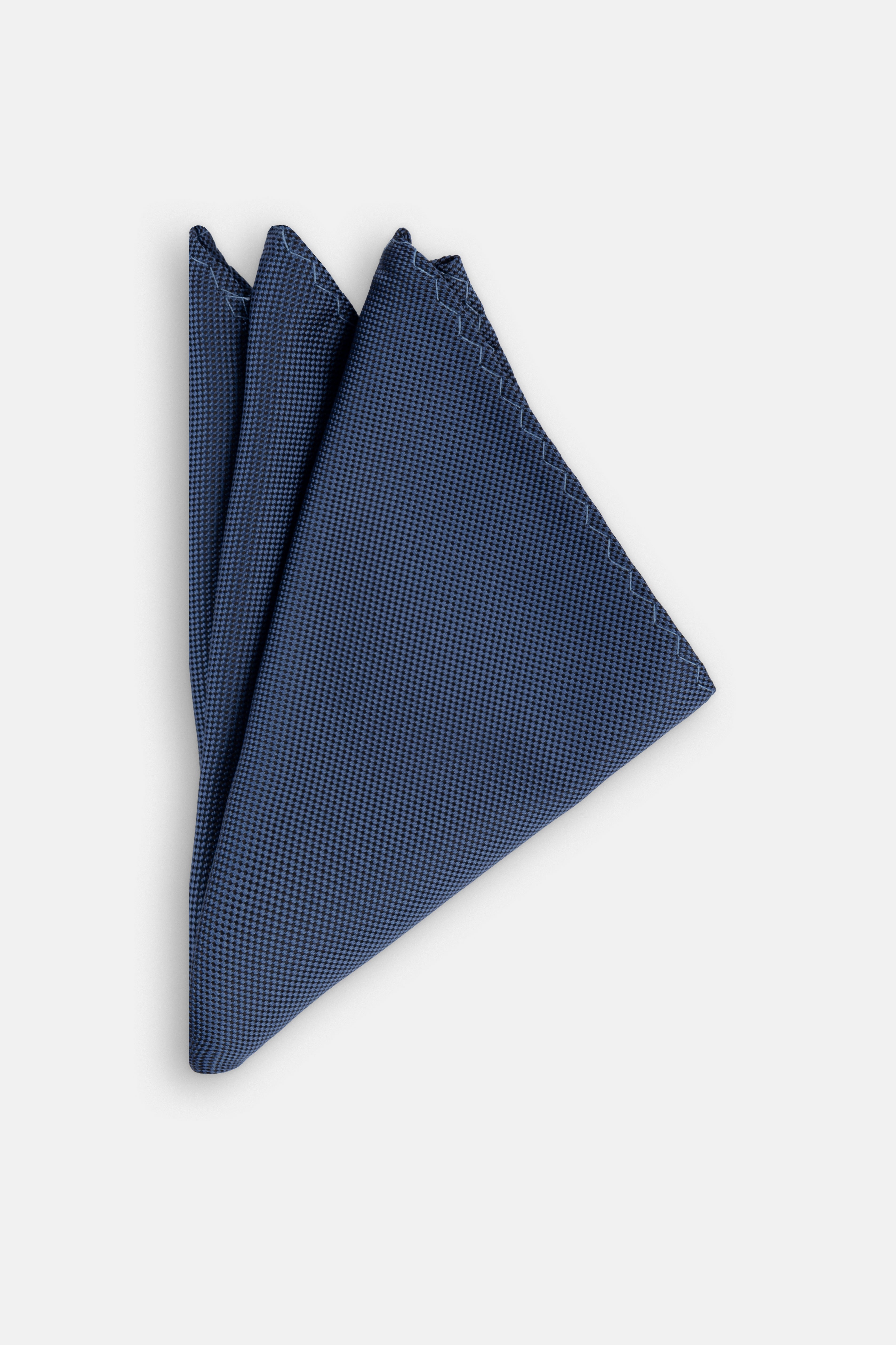 Jacquard Navy Tie Necktie with Handkerchief