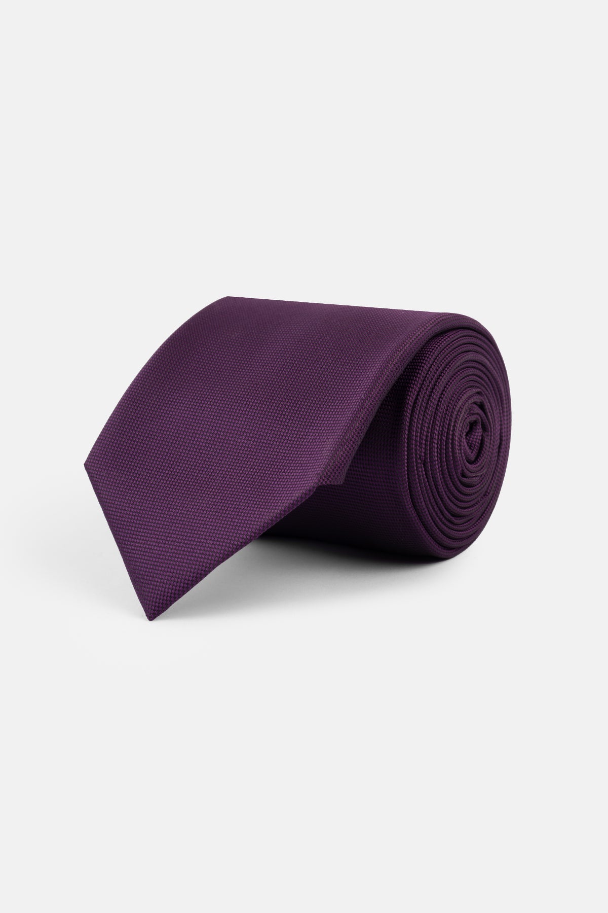 Jacquard Purple Tie Necktie with Handkerchief