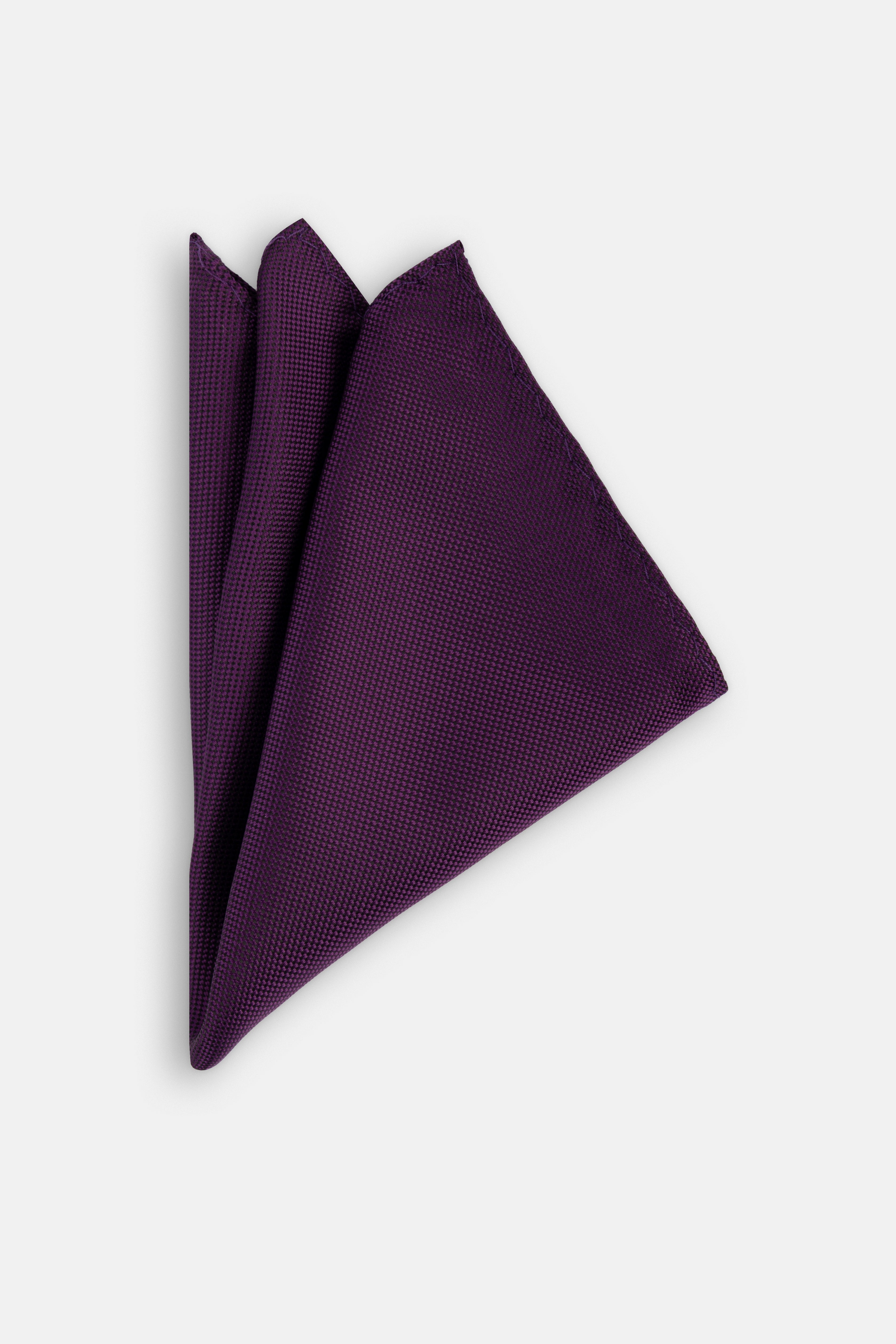 Jacquard Purple Tie Necktie with Handkerchief