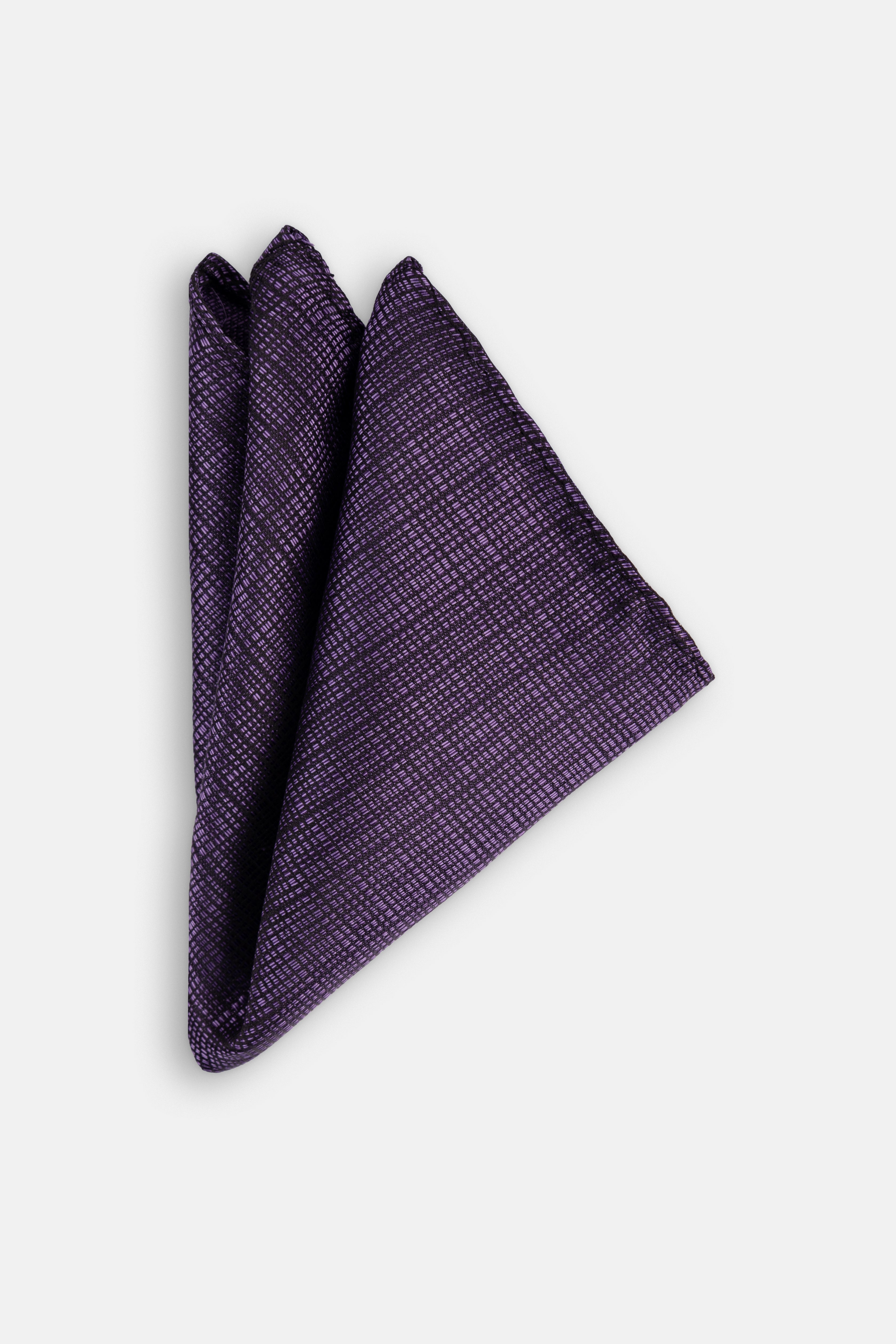 Jacquard English Violet Tie Necktie with Handkerchief