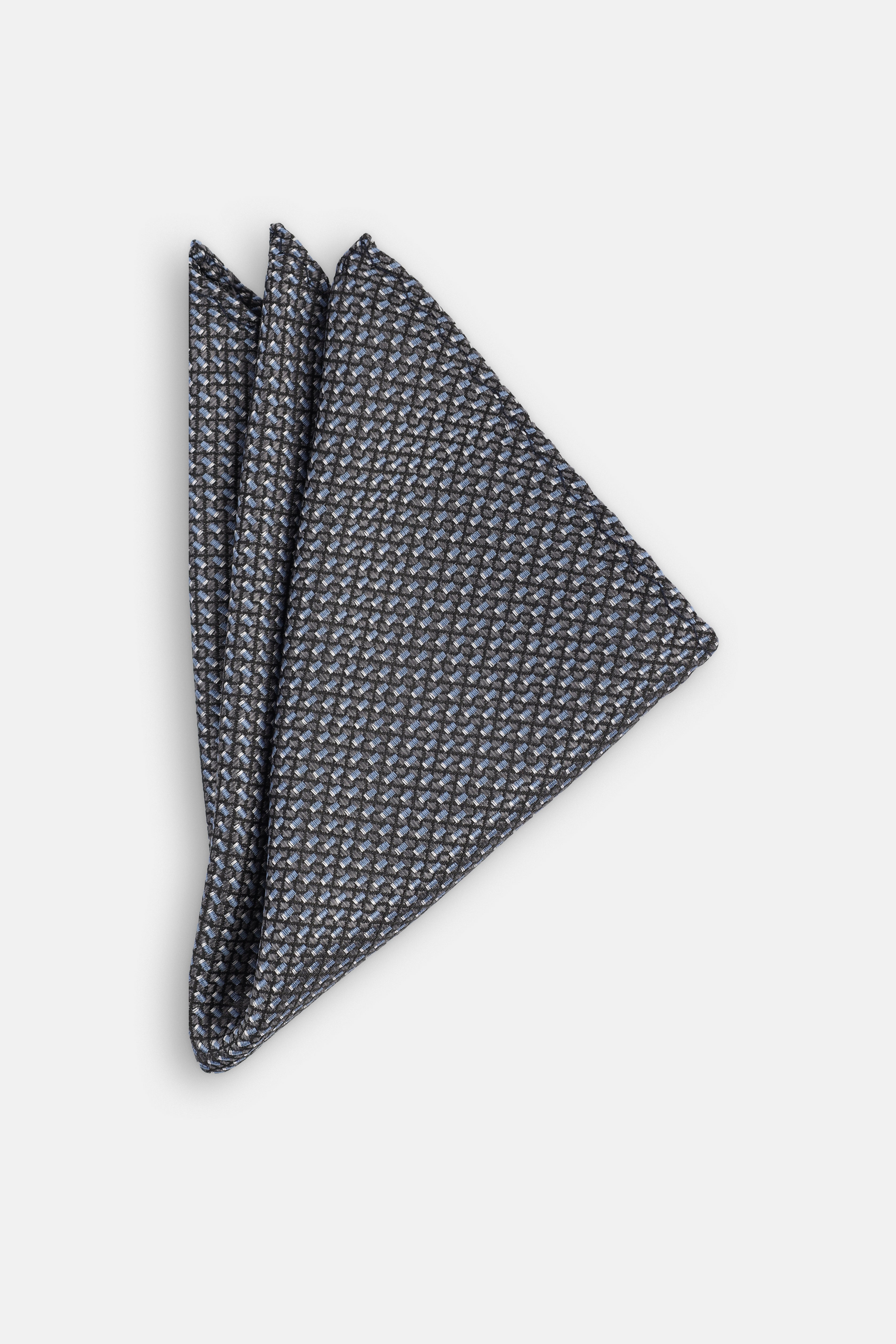 Jacquard Dark Gray Tie Necktie with Handkerchief