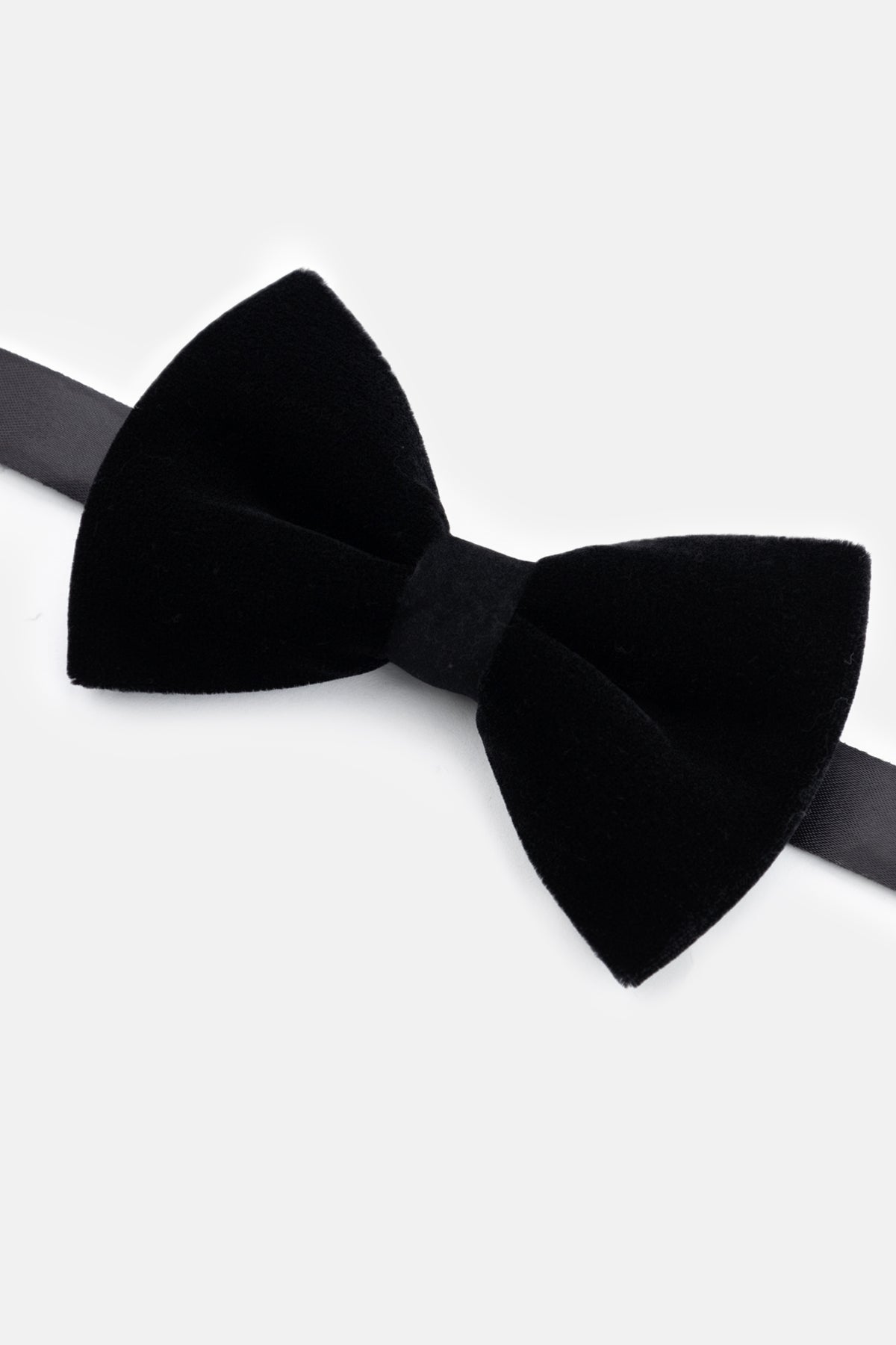 Chamois Black Bow Tie