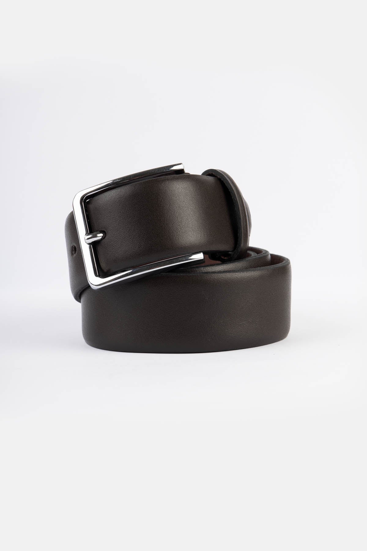 Dark Brown Leather Belt