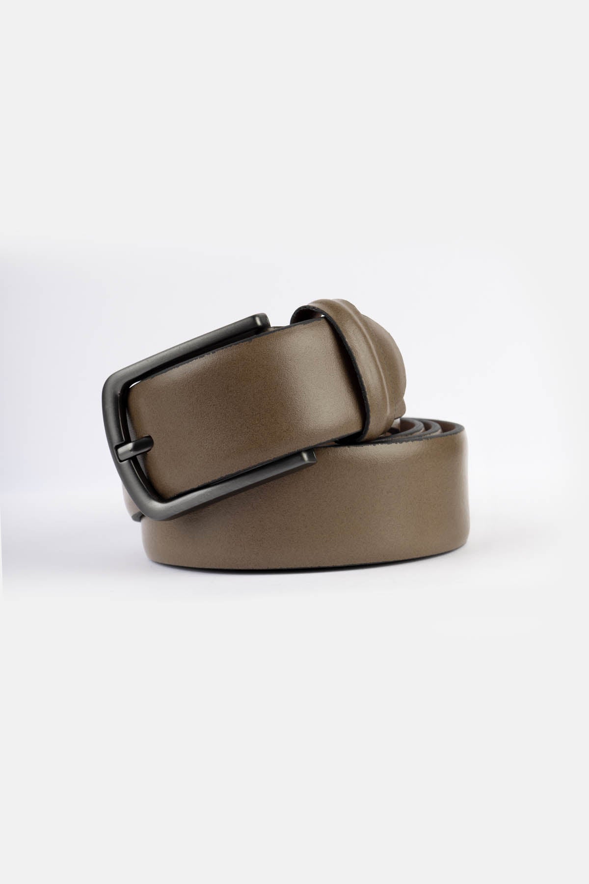 Umber Brown Leather Belt