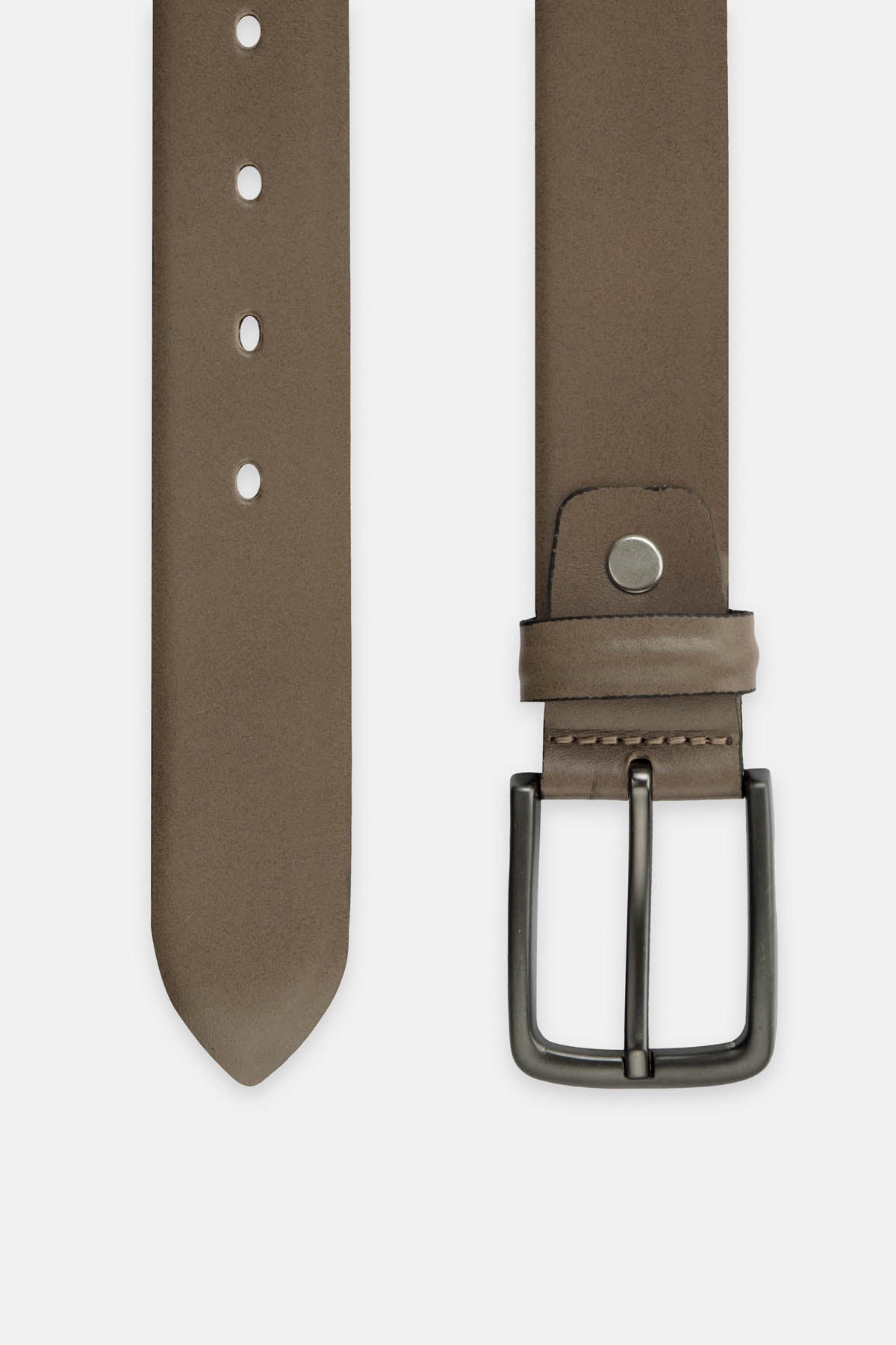 Umber Brown Leather Belt