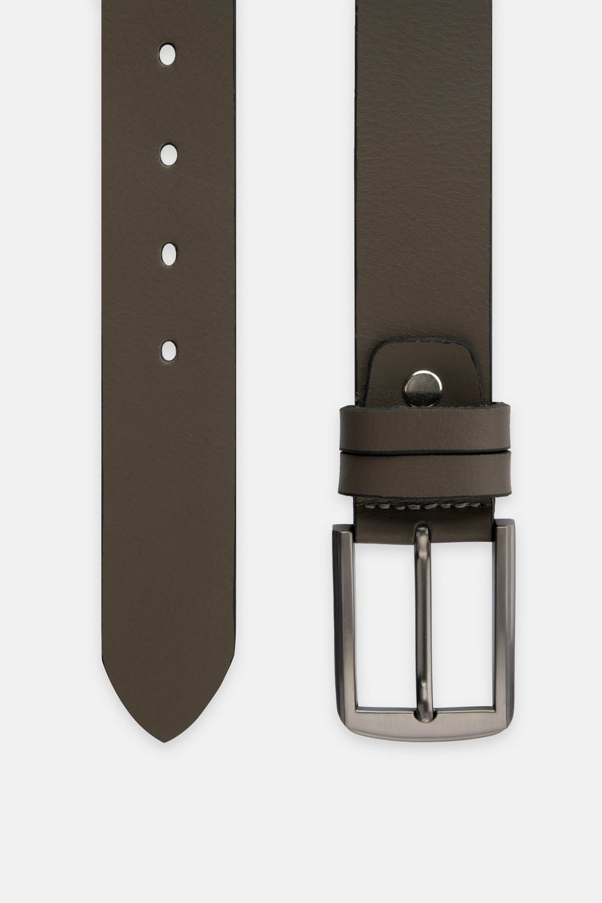 Brown Leather Belt - 1