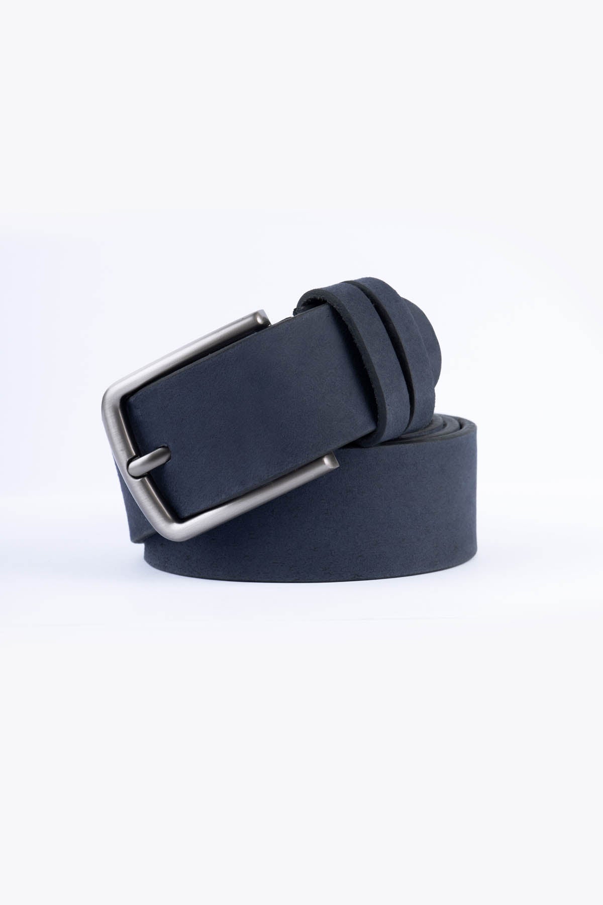 Navy Leather Belt