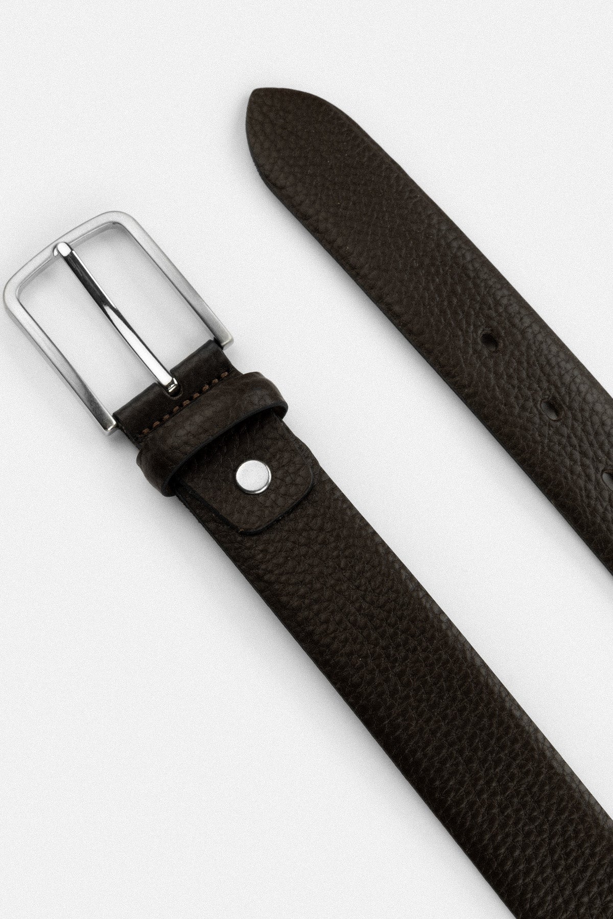 Dark Brown Classic Leather Belt