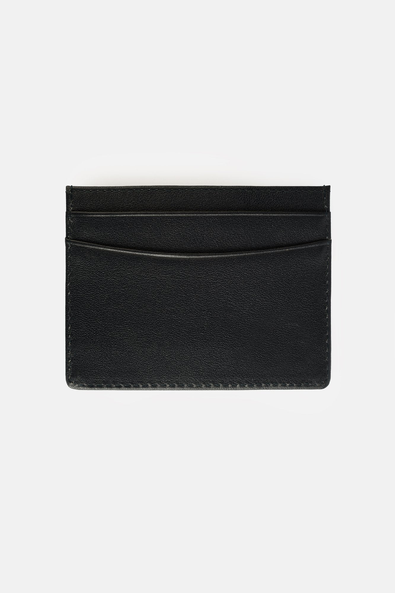 Solid Black Card Case Wallet