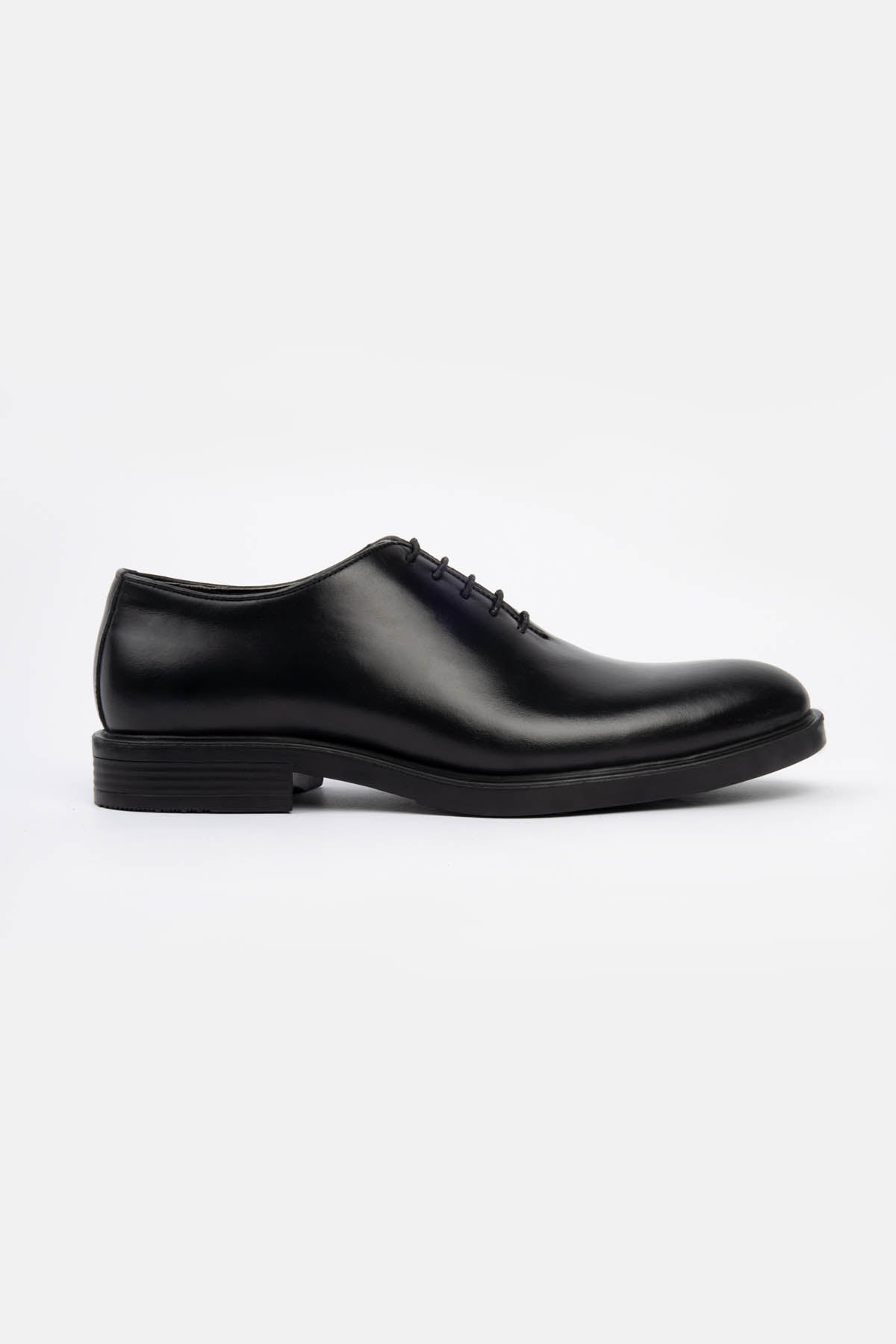 Oxford Black Leather Shoes - 1