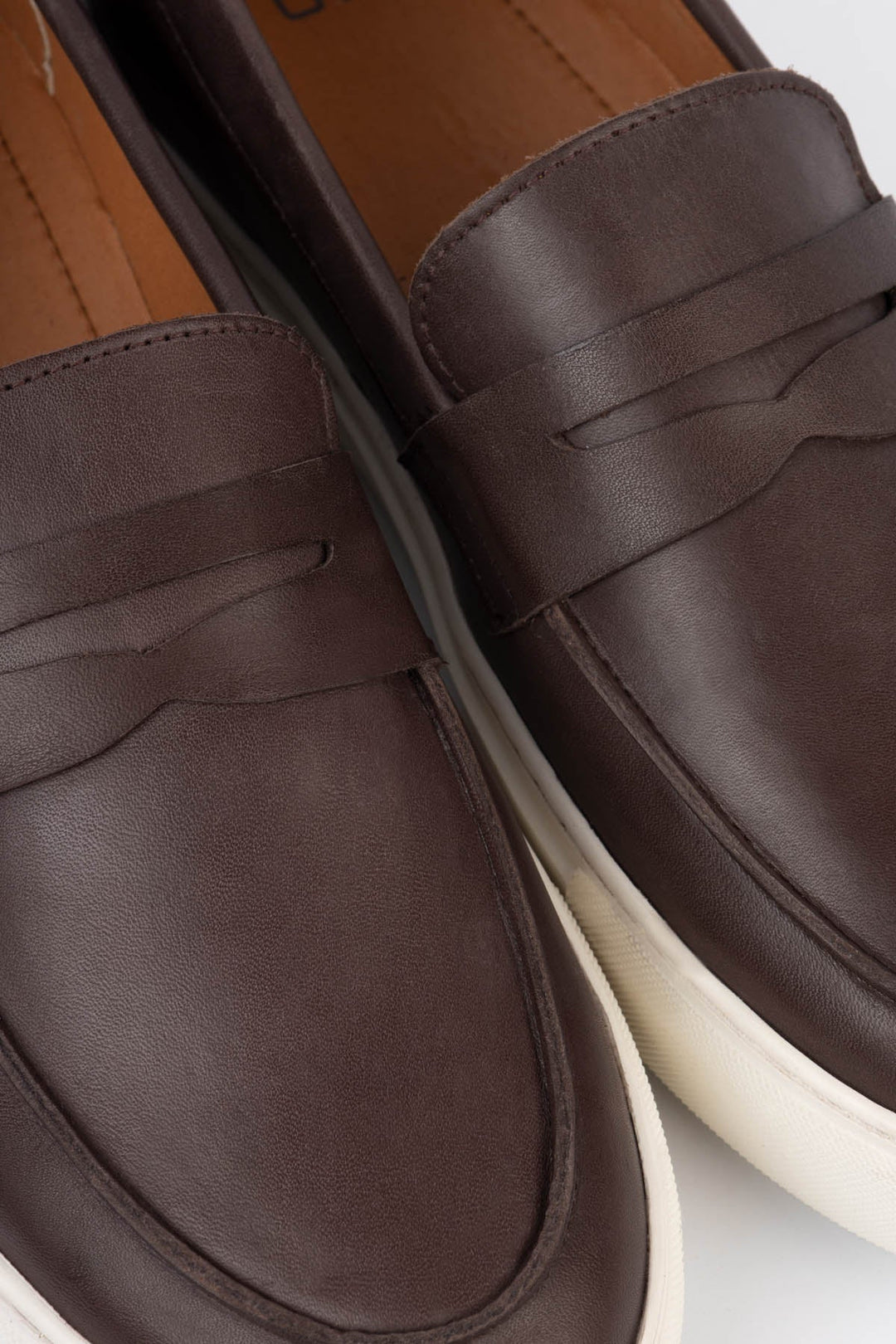 Loafer Burnt Brown Leather Shoes - 3
