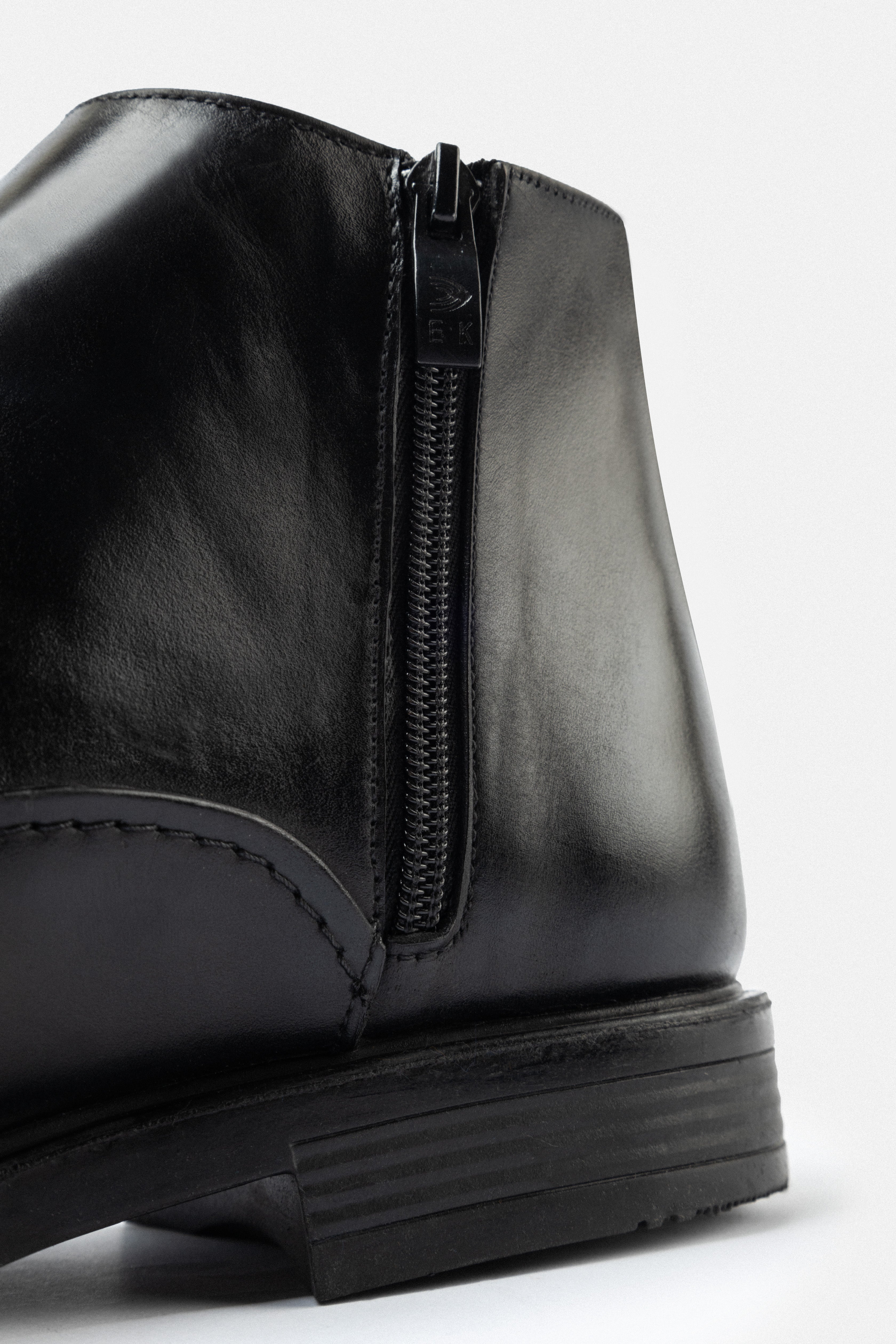 Black Leather Chelsea Boots