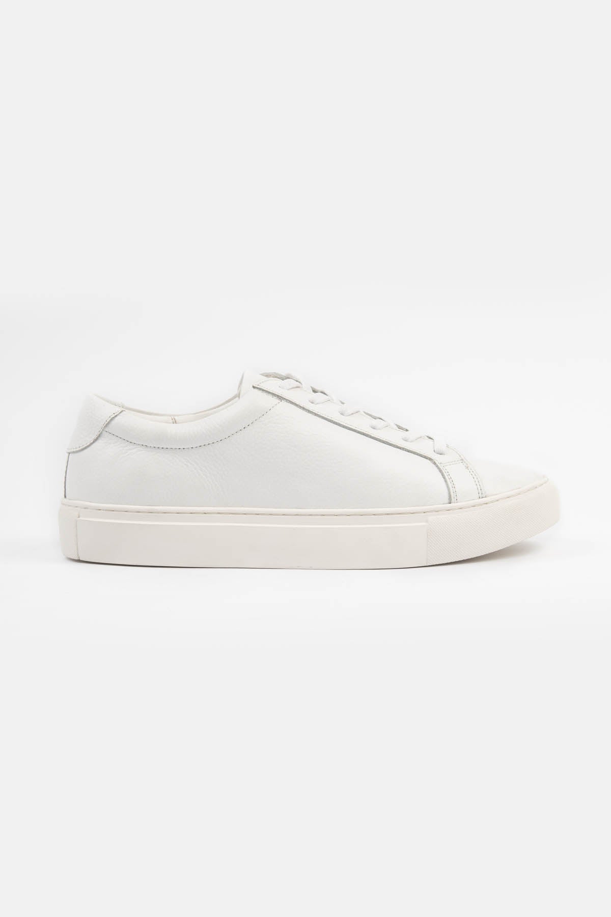 White Mid Luxury Sneakers - 1