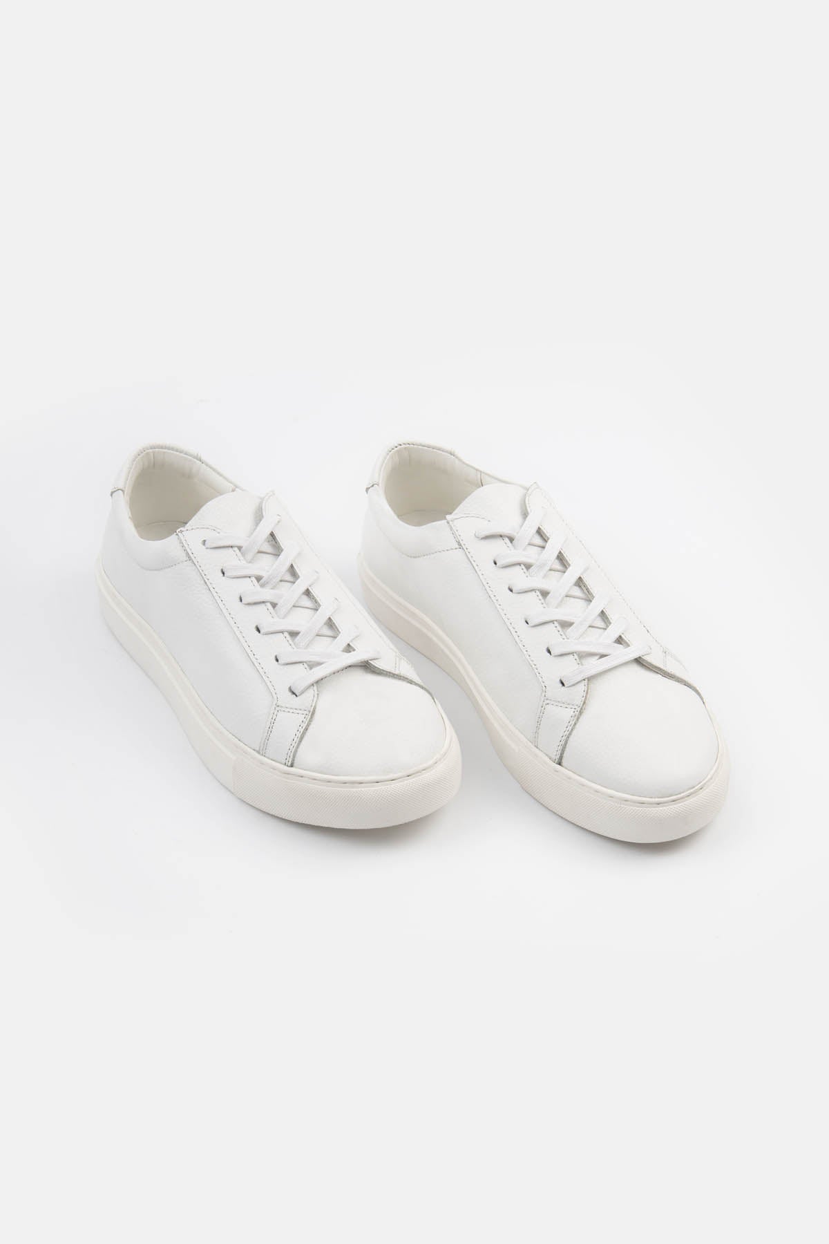 White Mid Luxury Sneakers