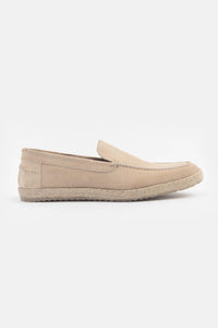 Moccasin Light Beige Chamois Shoes - 1