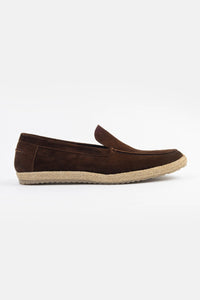 Moccasin Dark Brown Chamois Shoes - 1