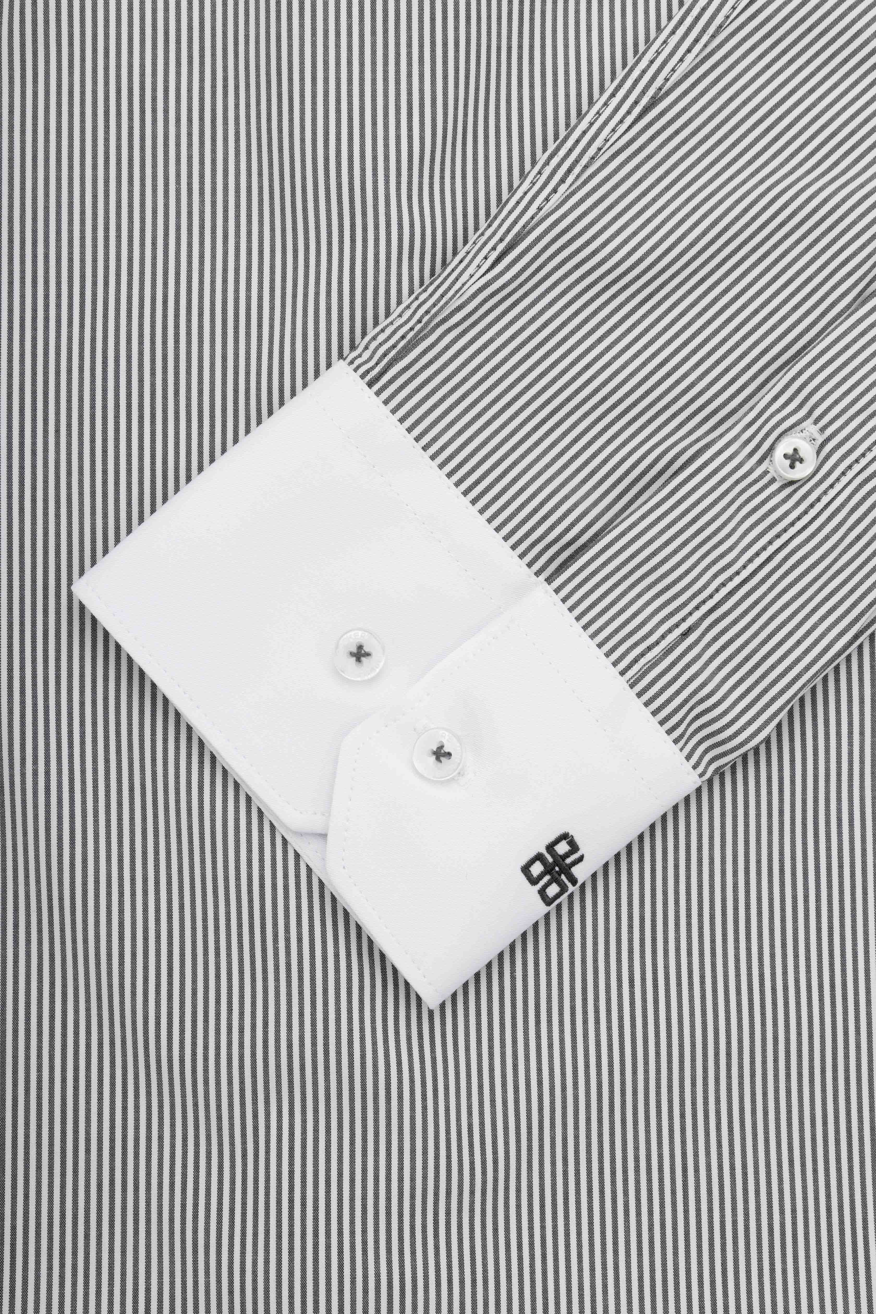 Black Striped Bamboo Classic Shirt