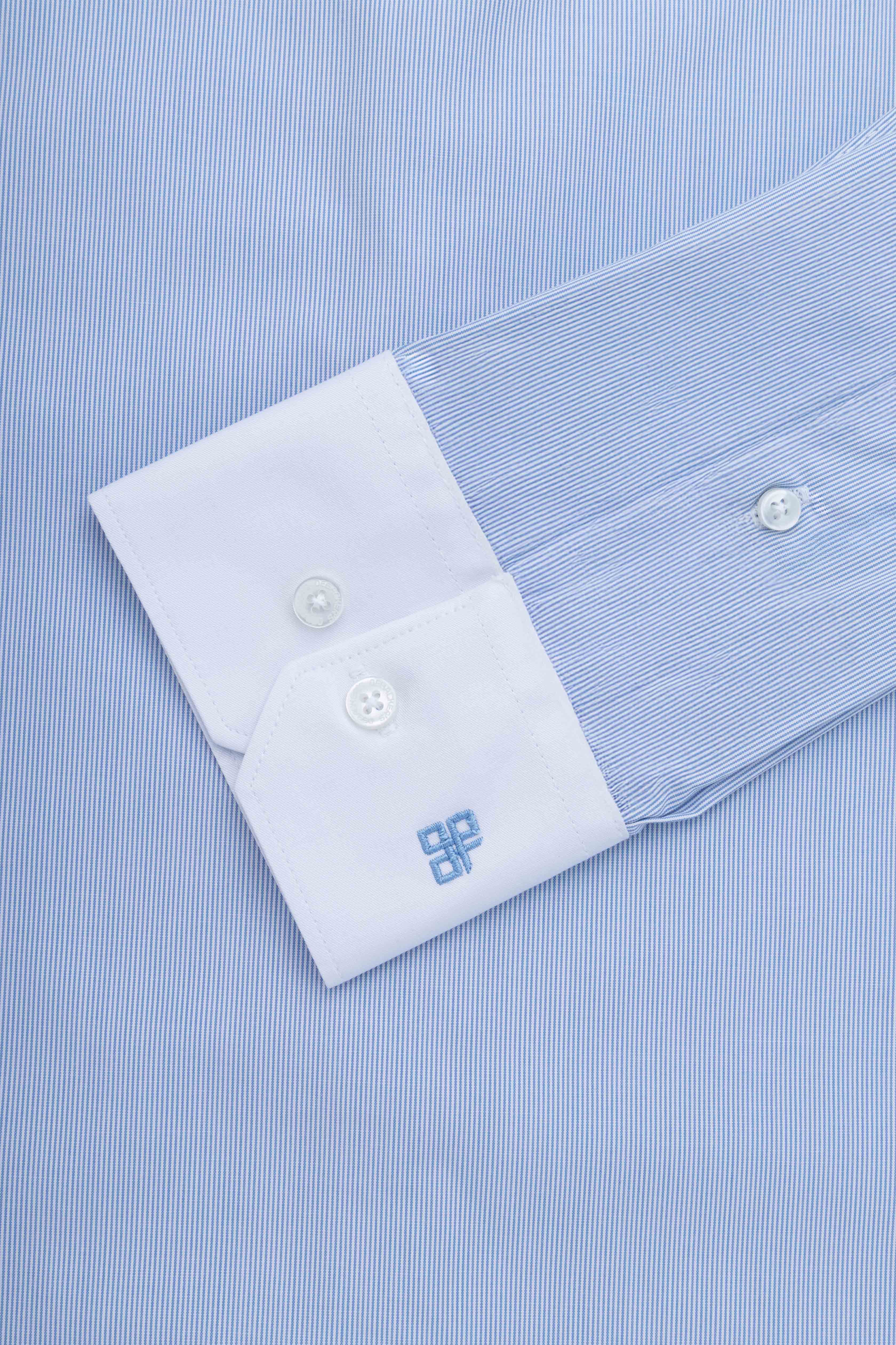 Light Blue Striped Bamboo Classics Shirt
