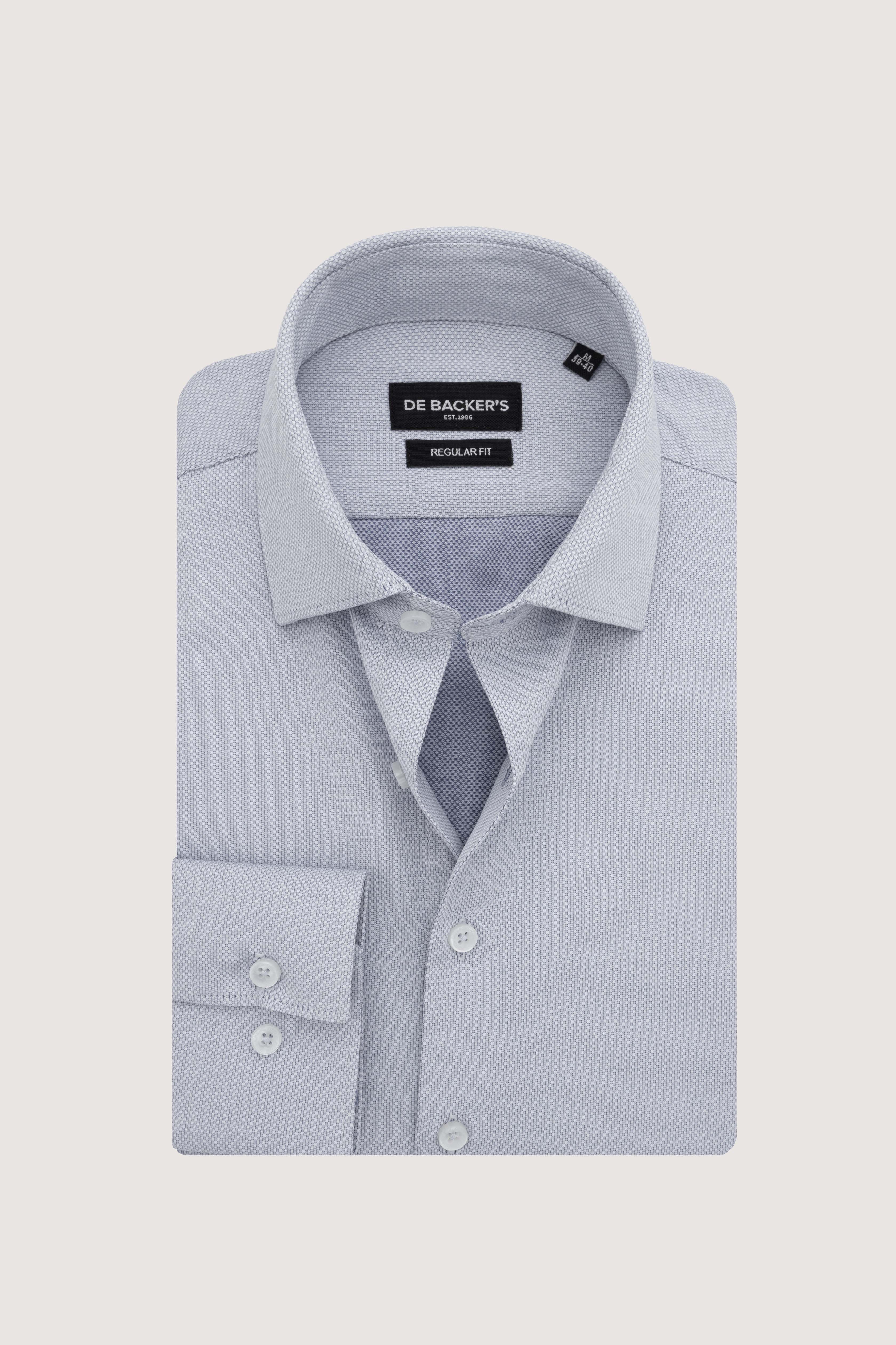 Gray Patterned Classic Shirt