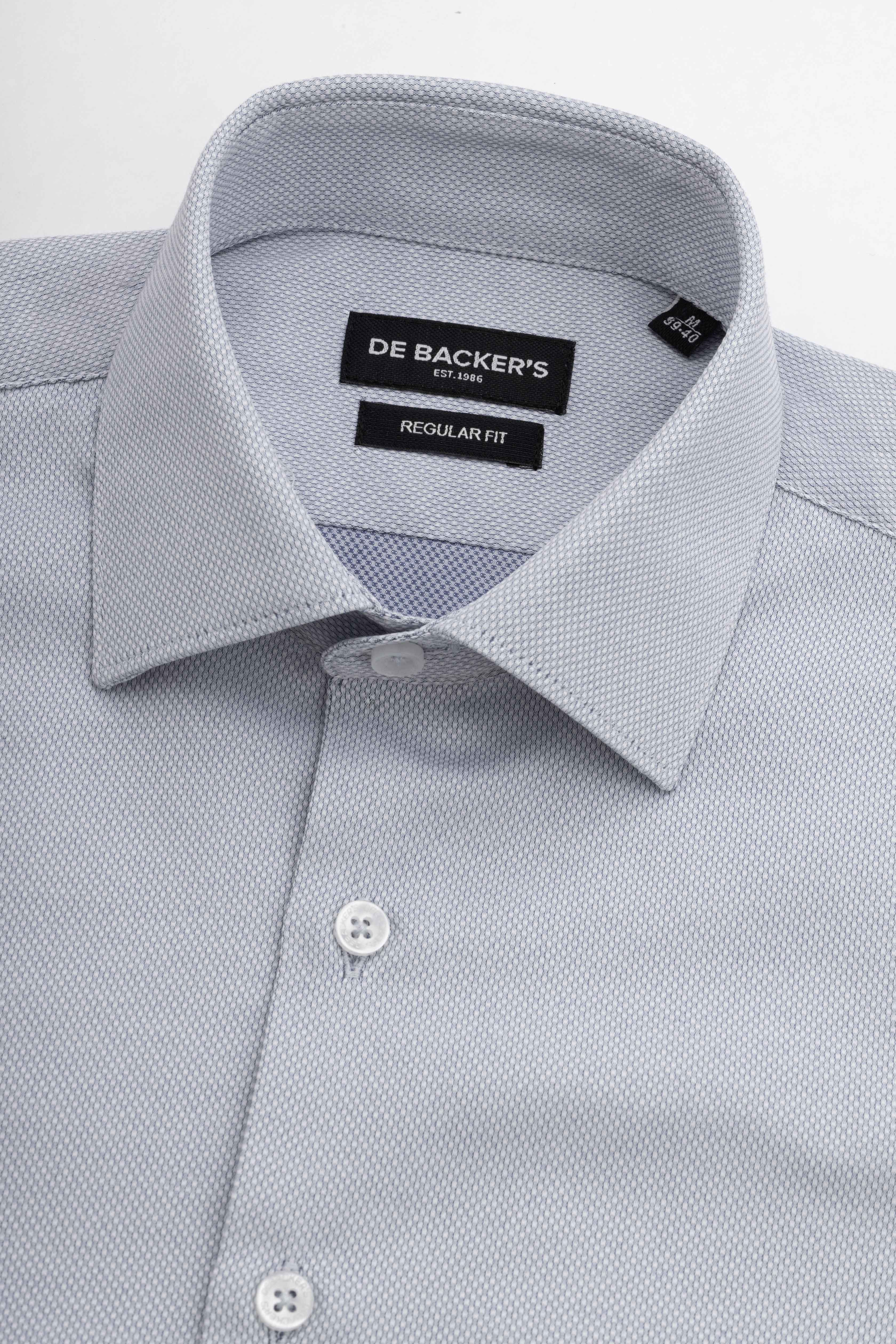 Gray Patterned Classic Shirt
