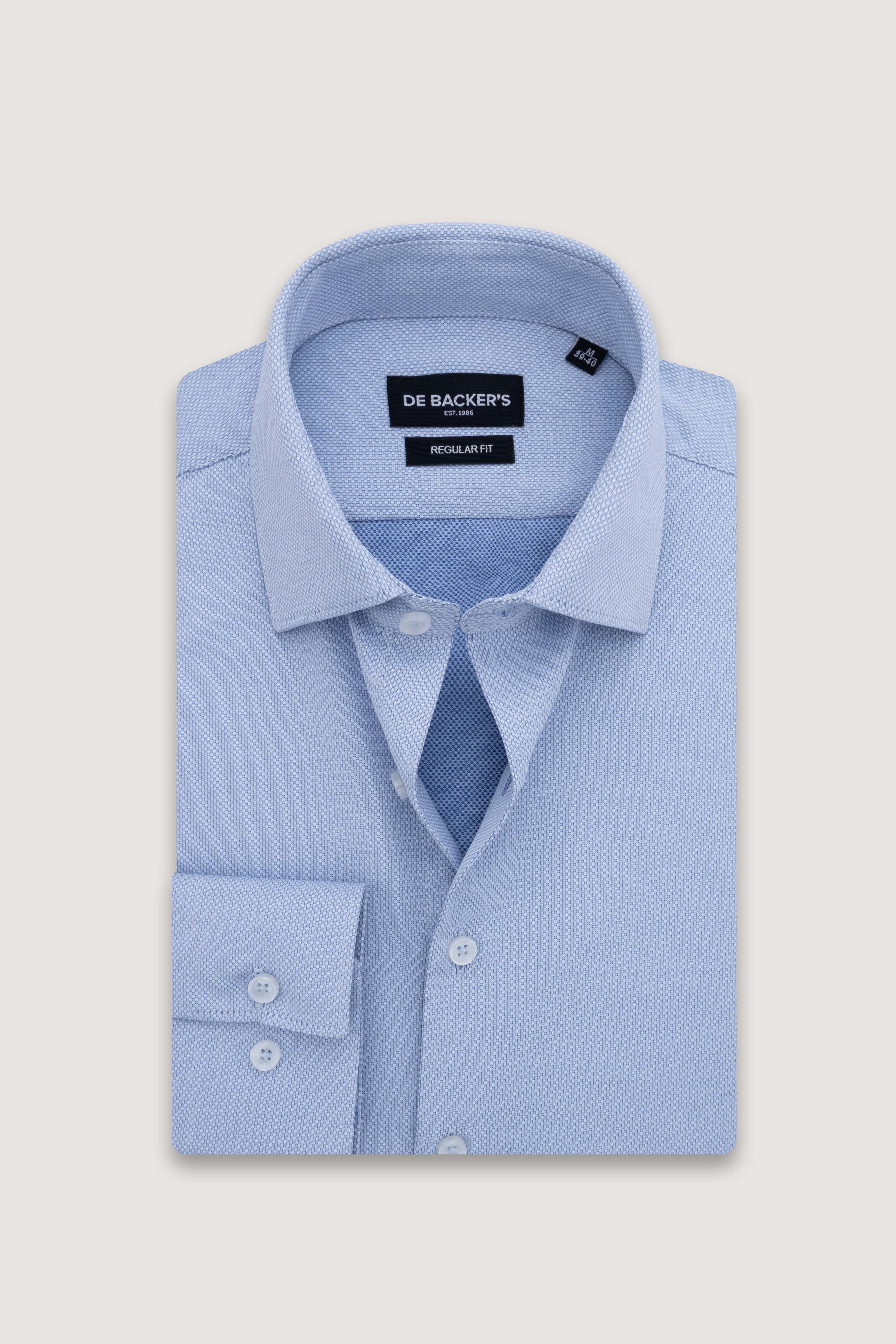 Light Blue Patterned Classic Shirt