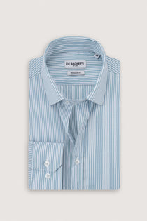 petroleum Striped Smart Casual Shirt