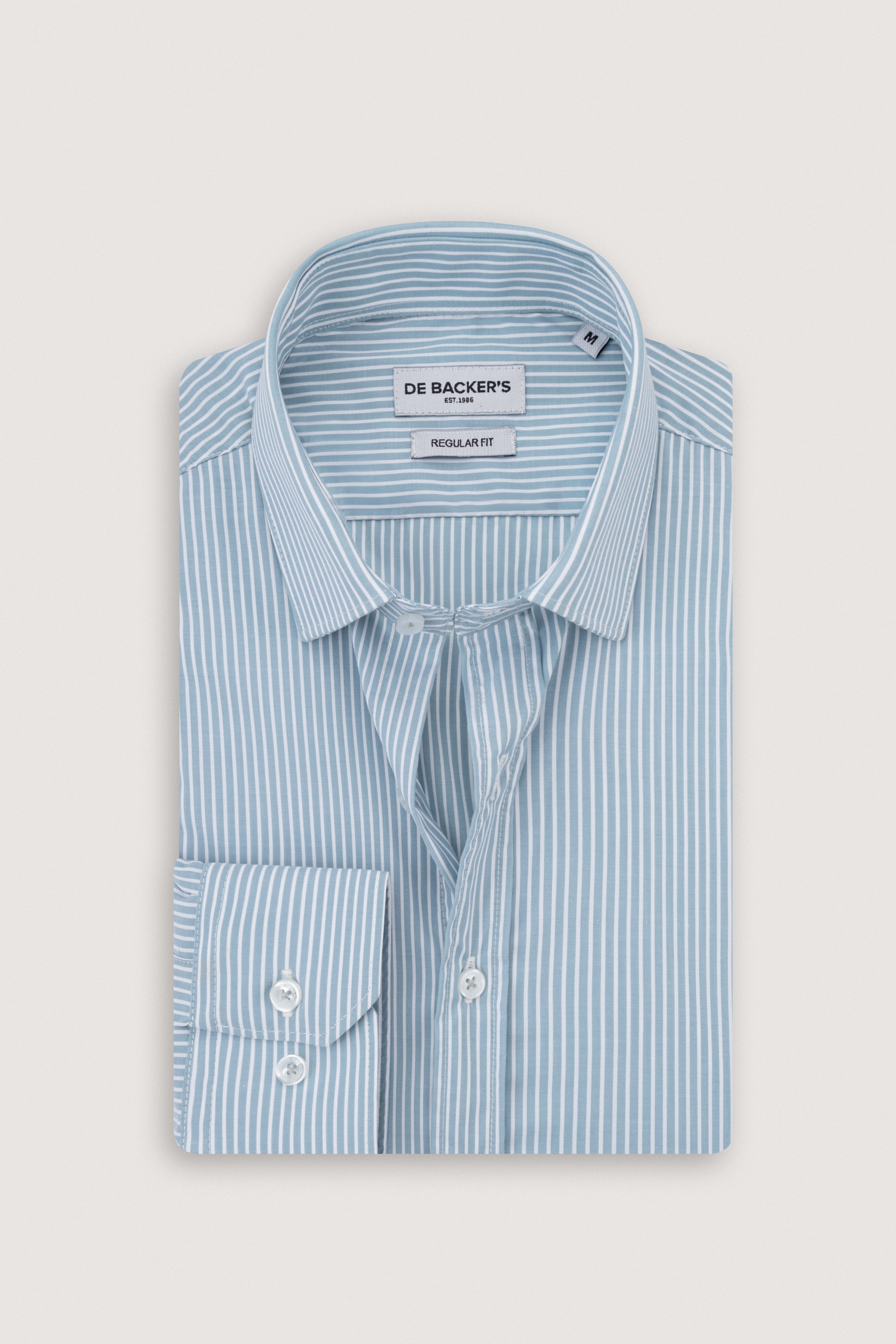 petroleum Striped Smart Casual Shirt