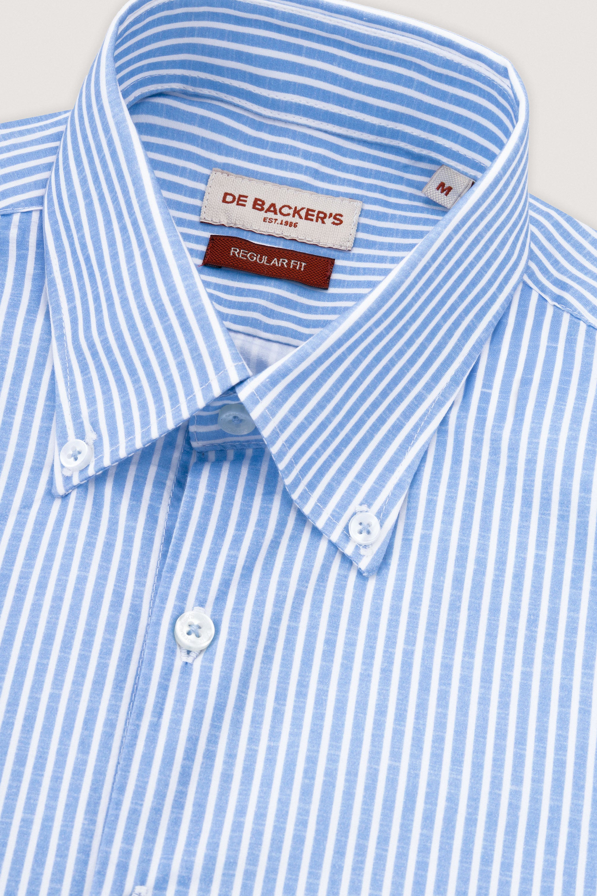 Light Blue Striped Smart Casual Shirt