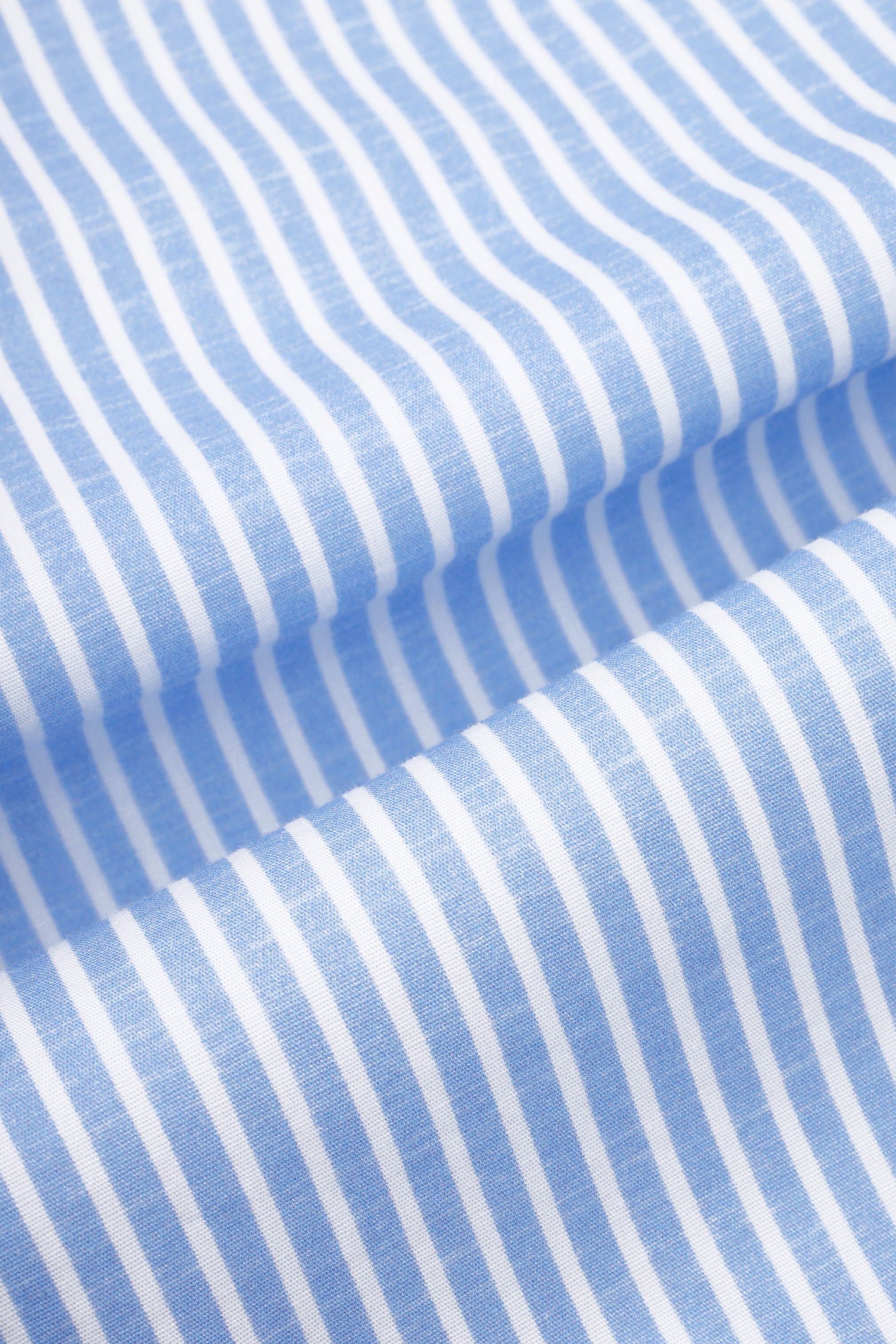 Light Blue Striped Smart Casual Shirt