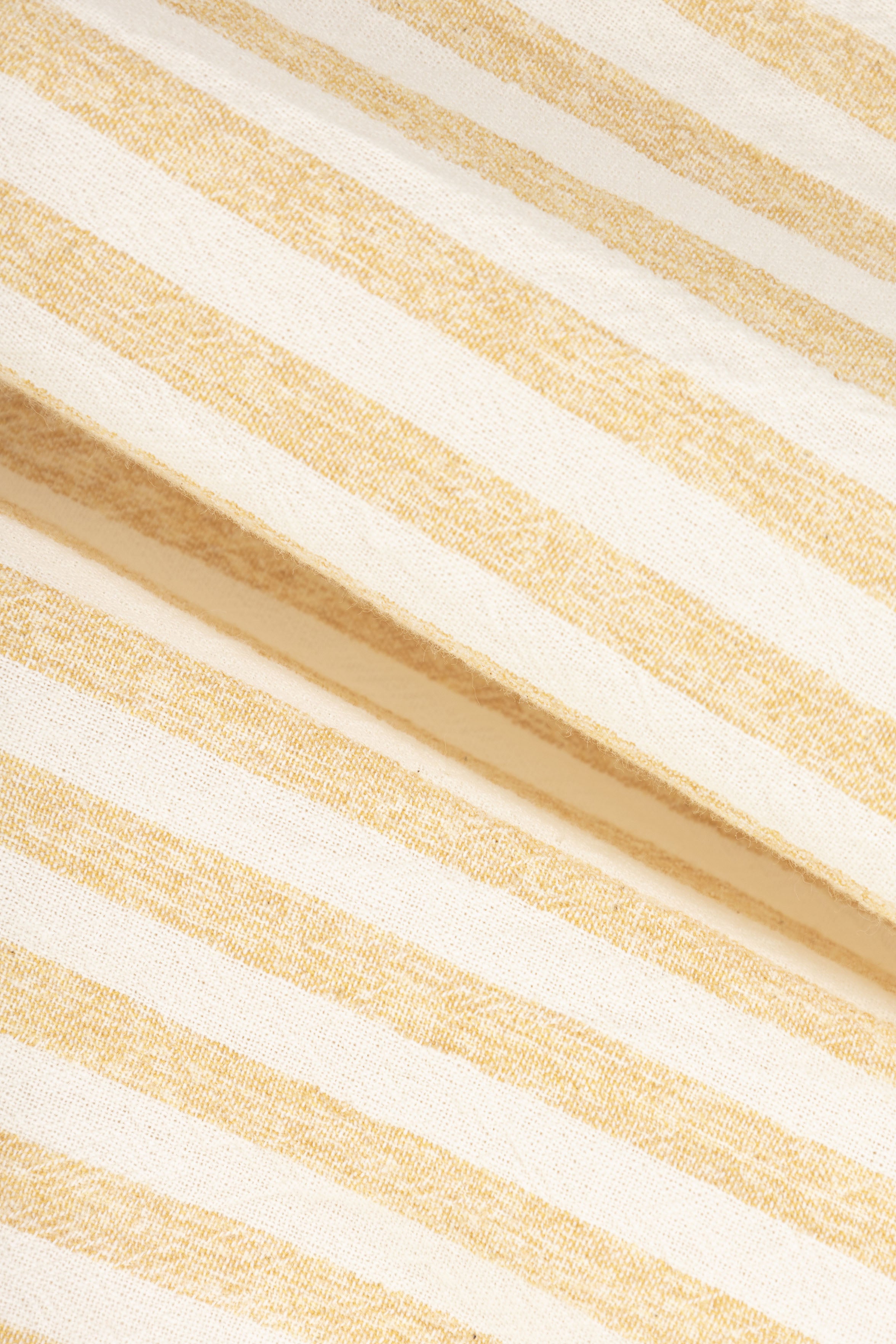Mustard Striped Short-Sleeve Shirt