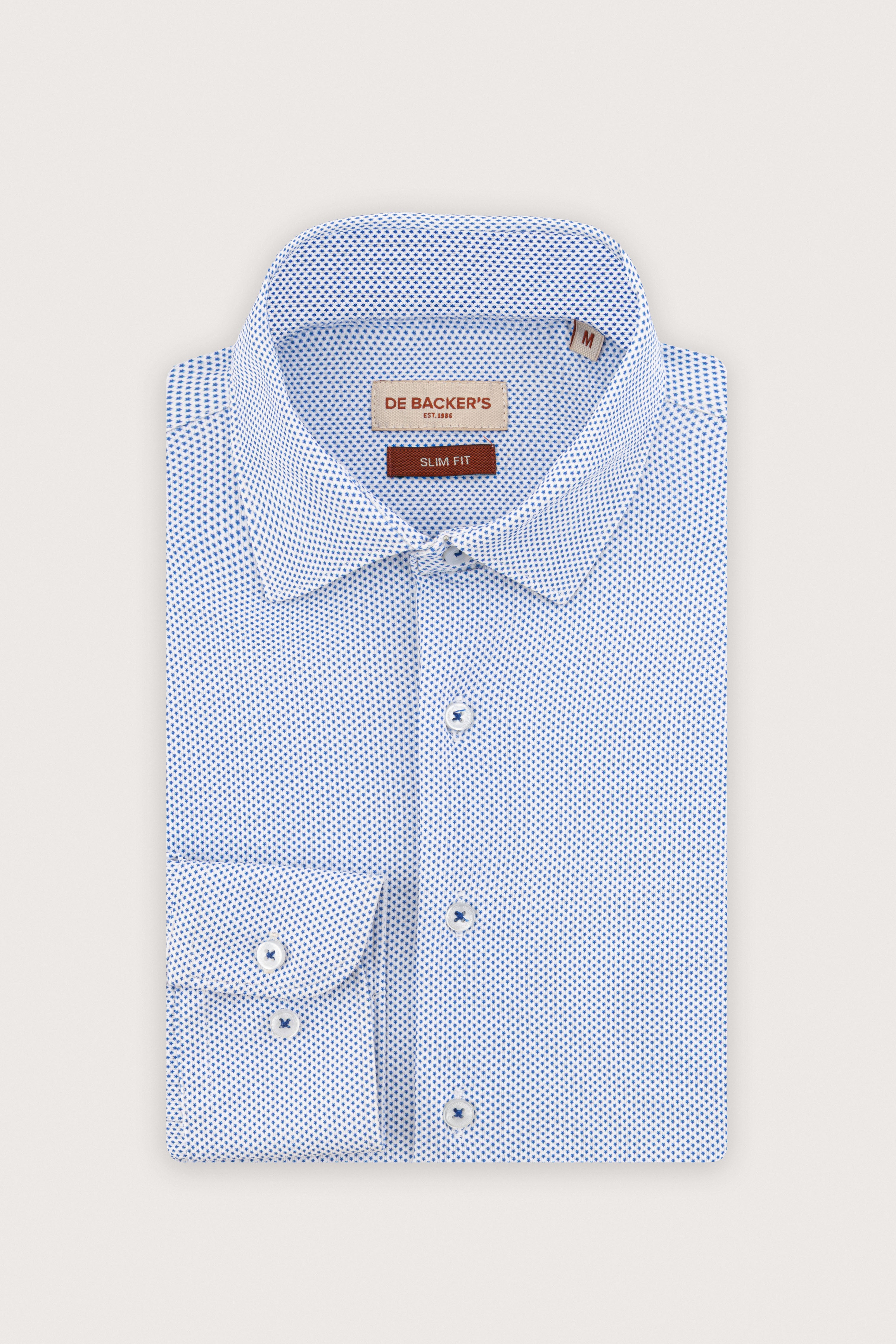 Light Blue Printed Casual Shirt