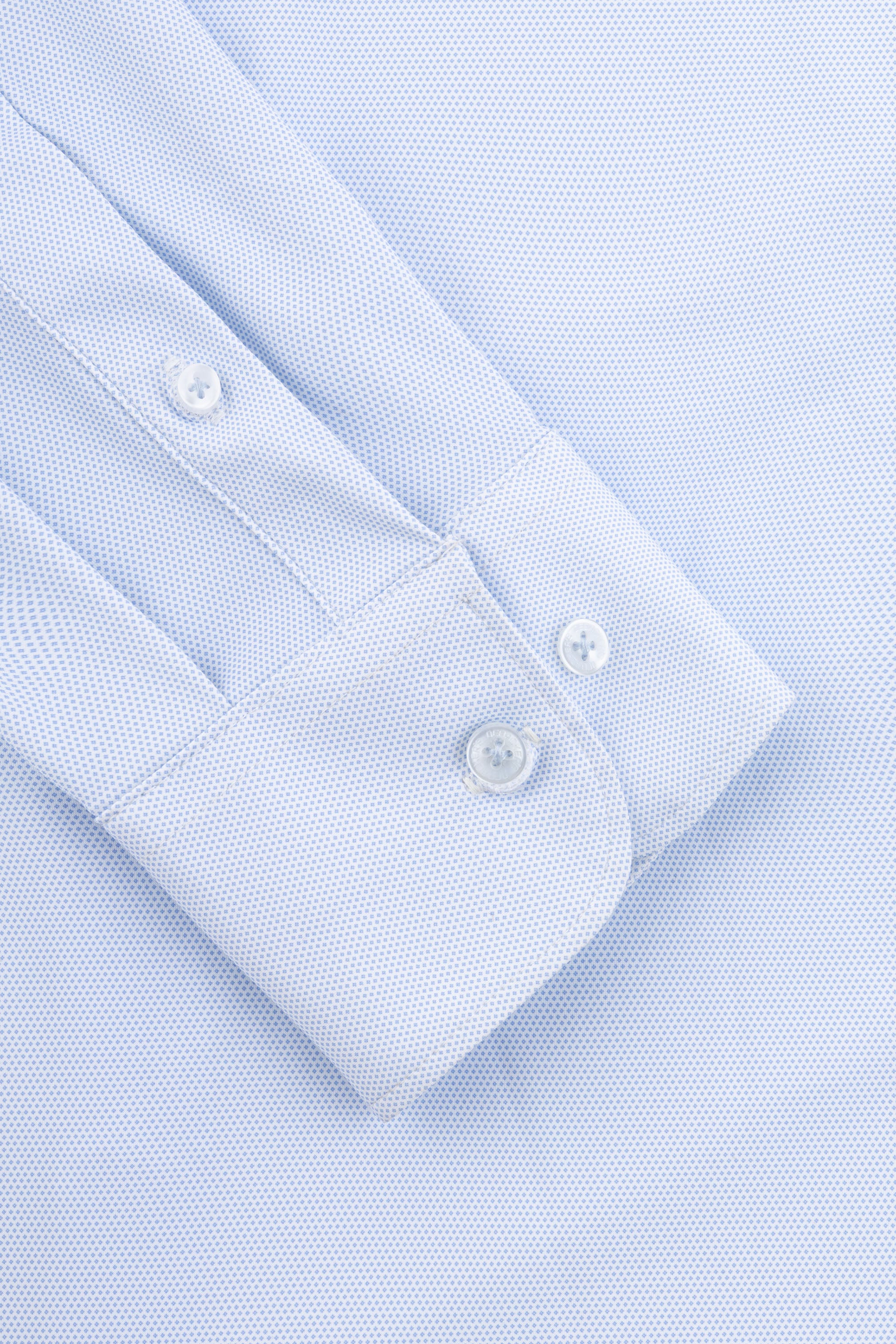 Light Blue Patterned Casual Shirt