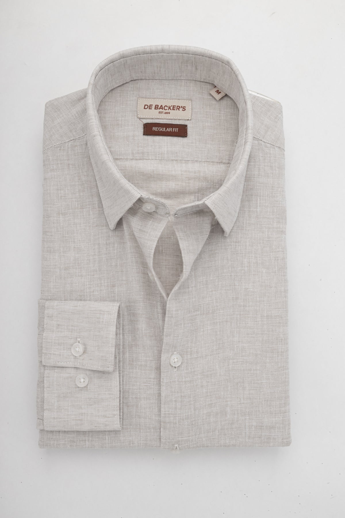 Coffee Casual Linen Blend Shirt