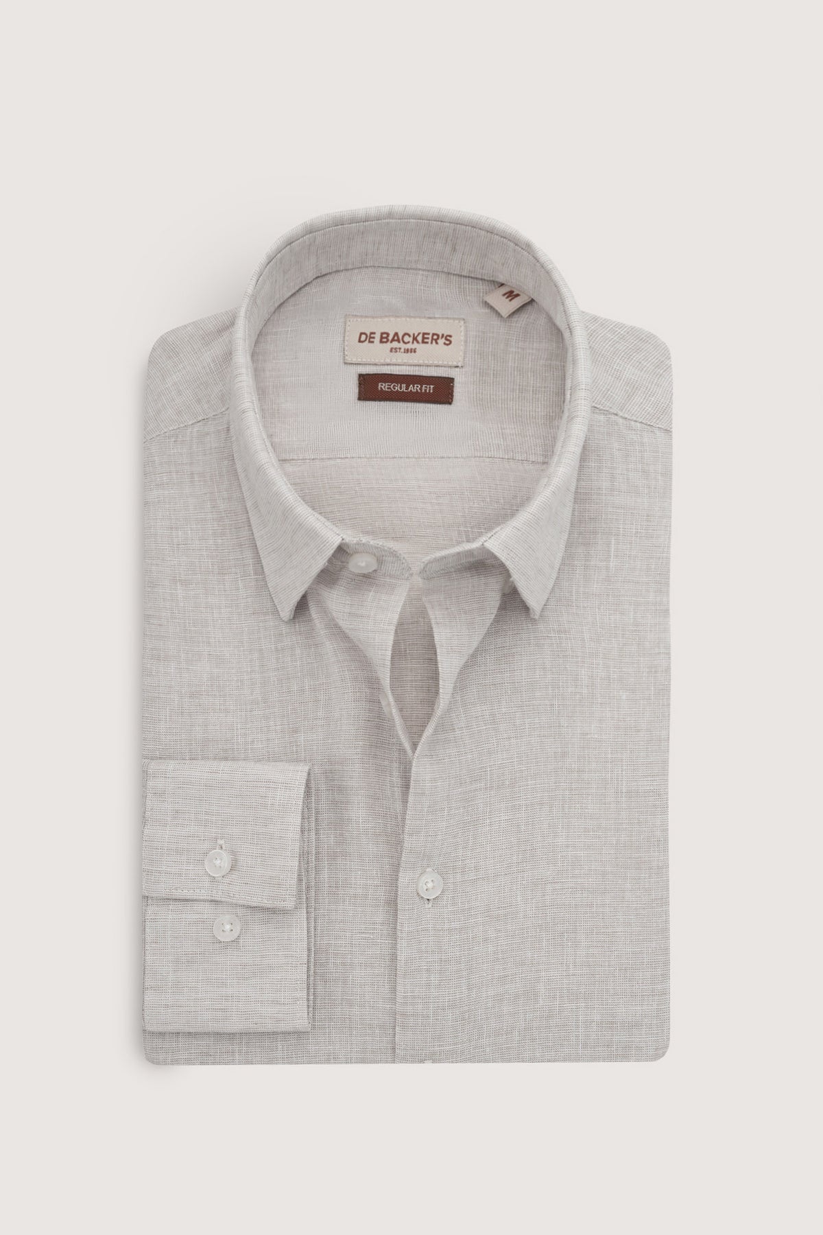Coffee Casual Linen Blend Shirt