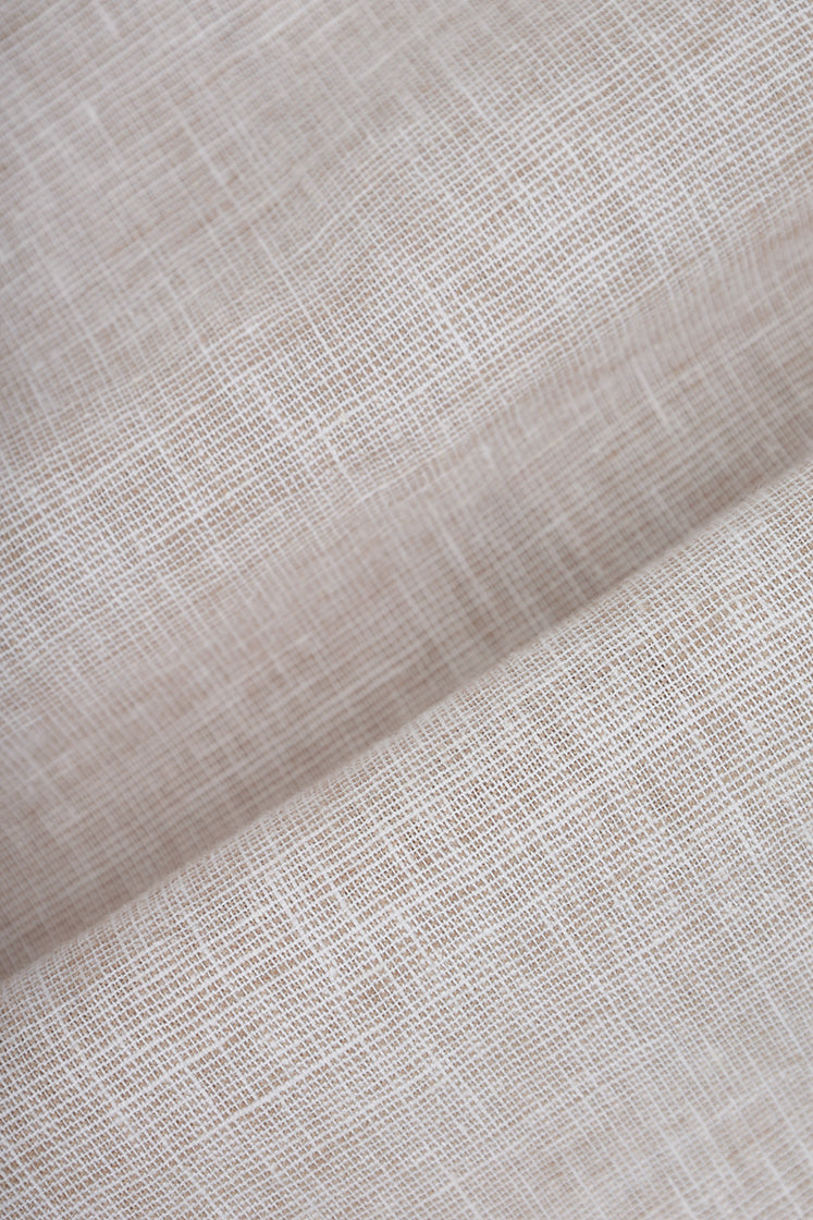 Coffee Casual Linen Blend Shirt