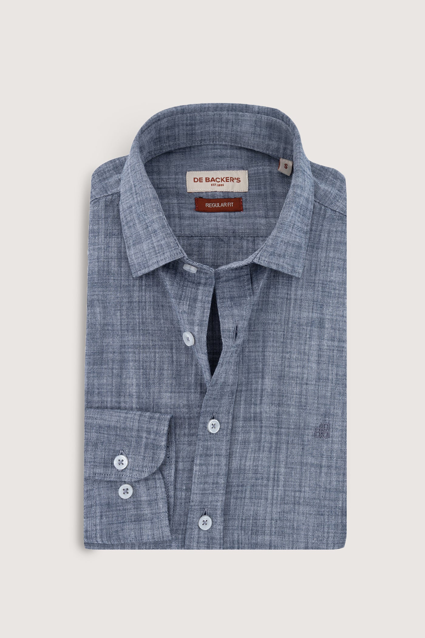 Dark Petrol Blue Casual Shirt - De Backers - 1