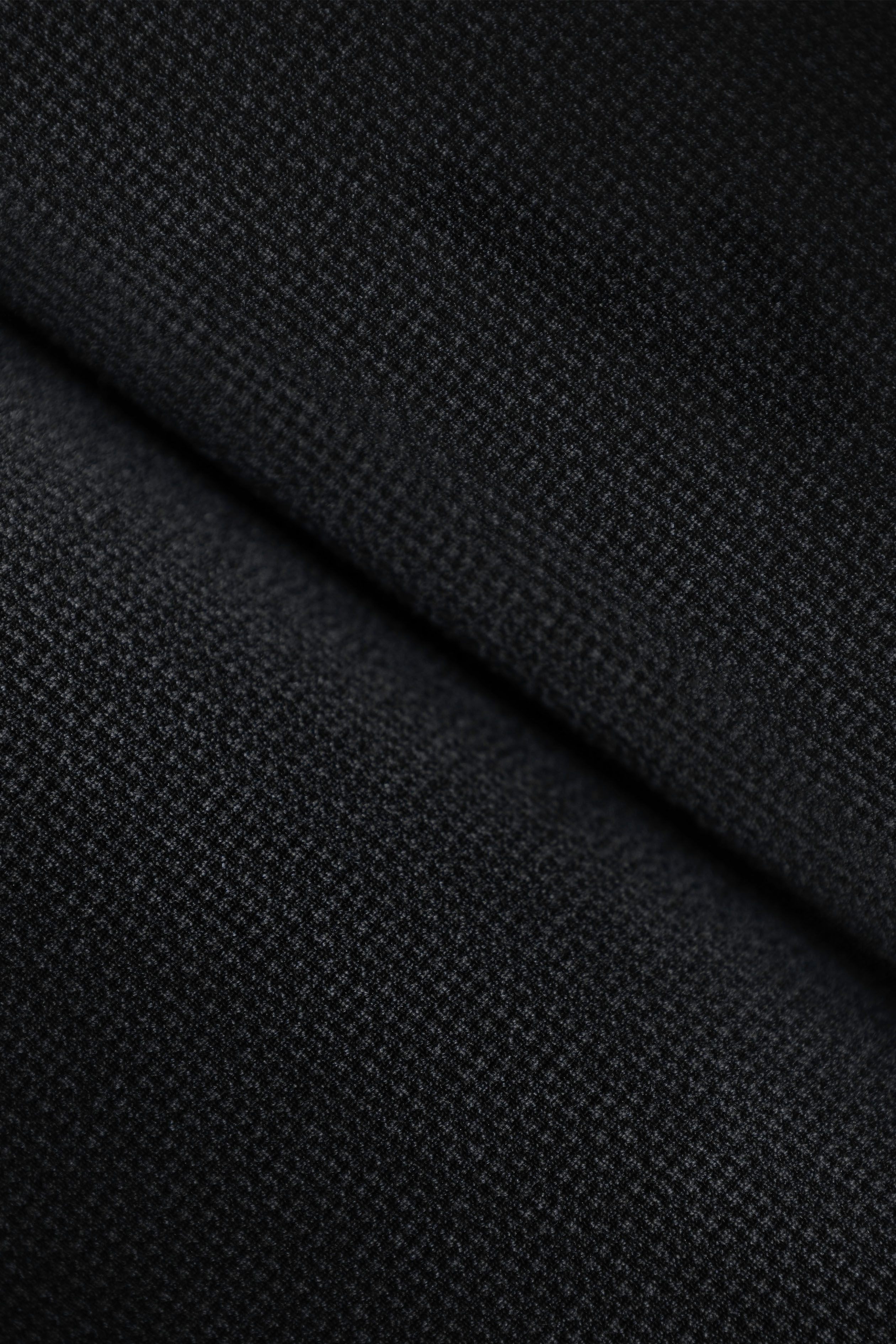Black Micro Textured Overshirt - 4