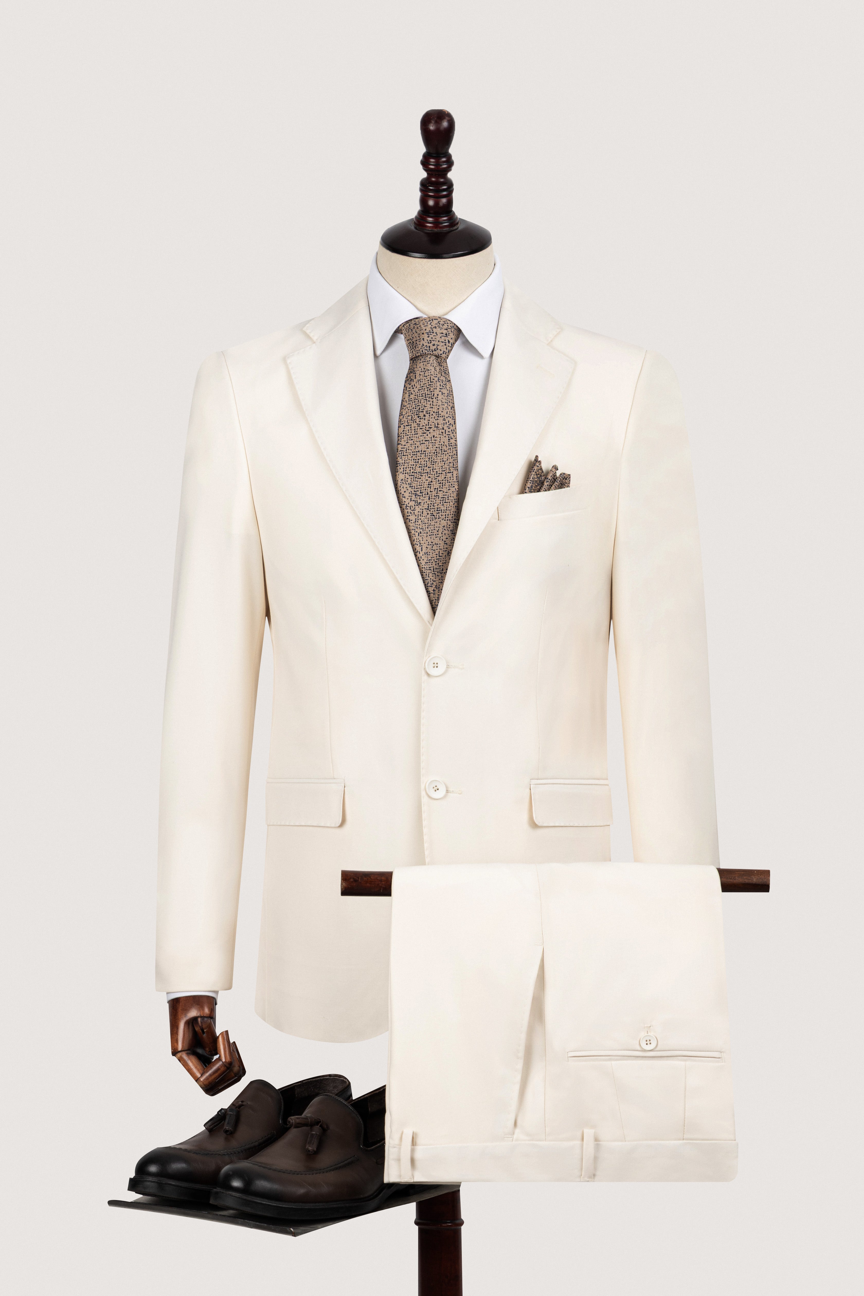 Crème Bamboo Classic Suit
