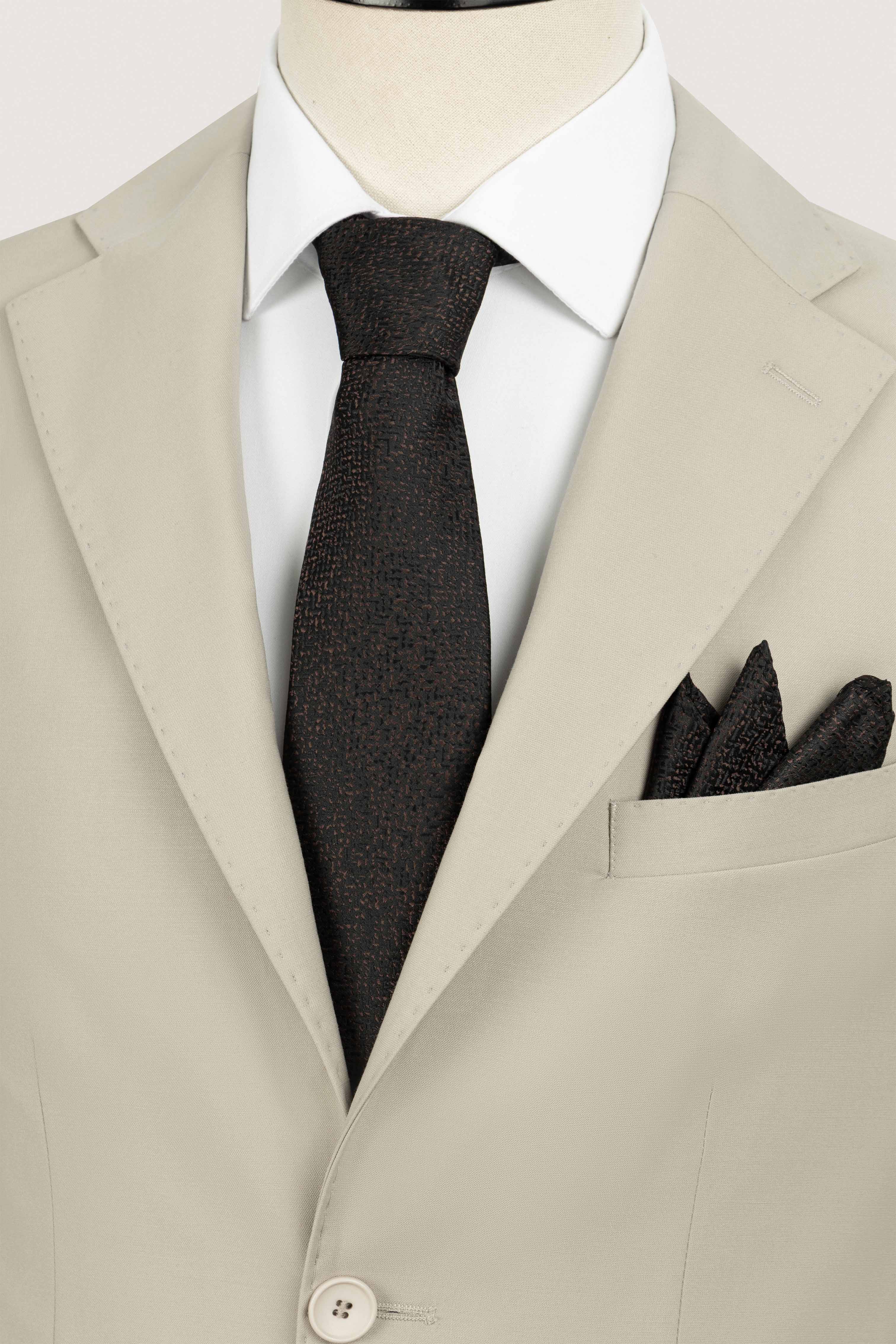 Light Beige Bamboo Classic Suit