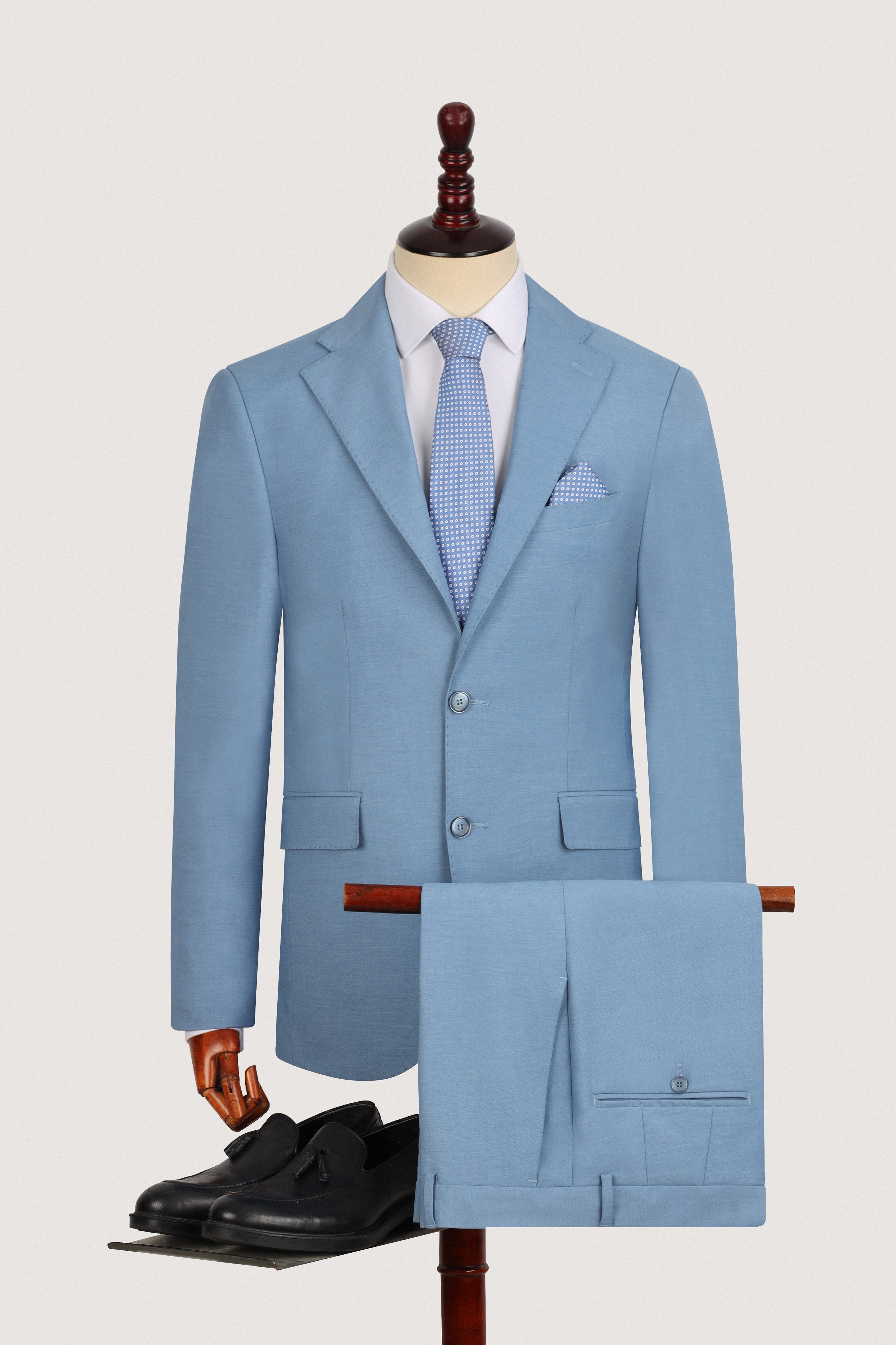 Light Blue Bamboo Classic Suit