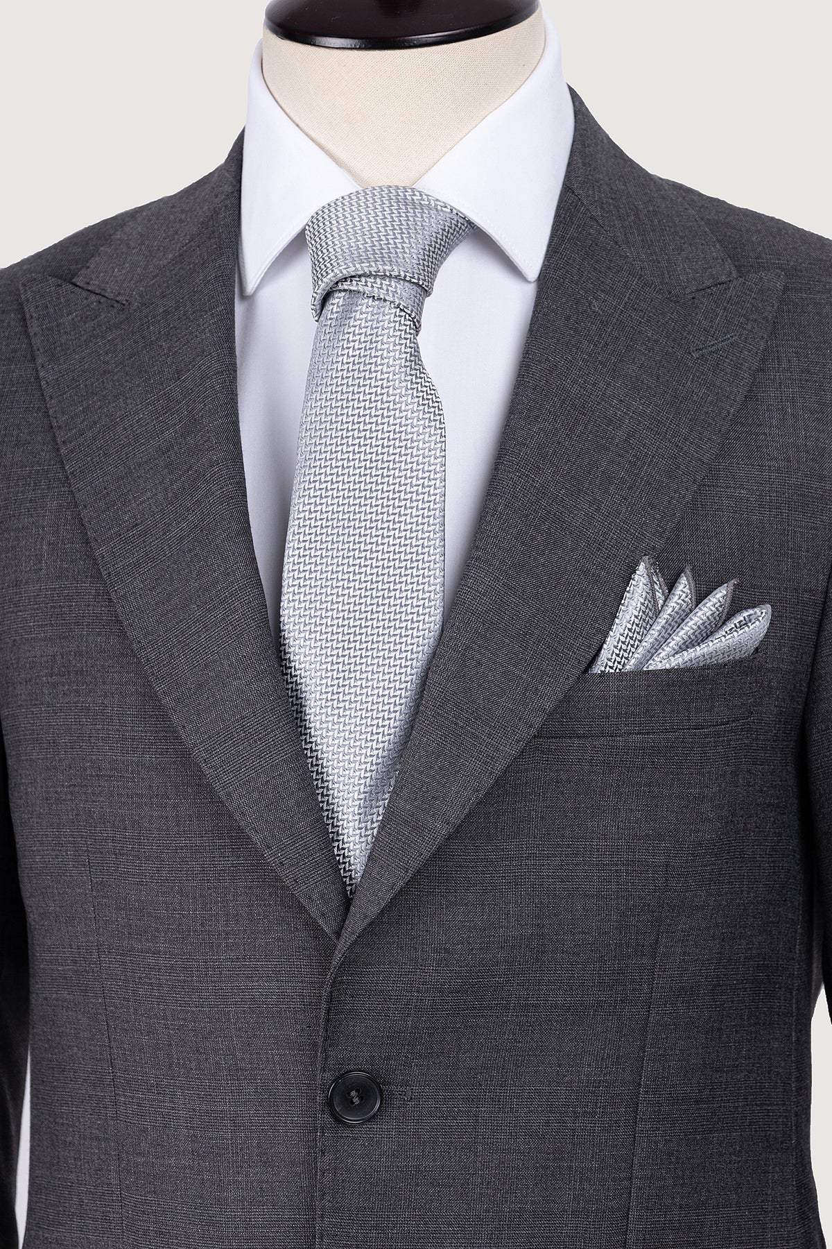 Dark Grey Check Classic Suit - De Backers - 2