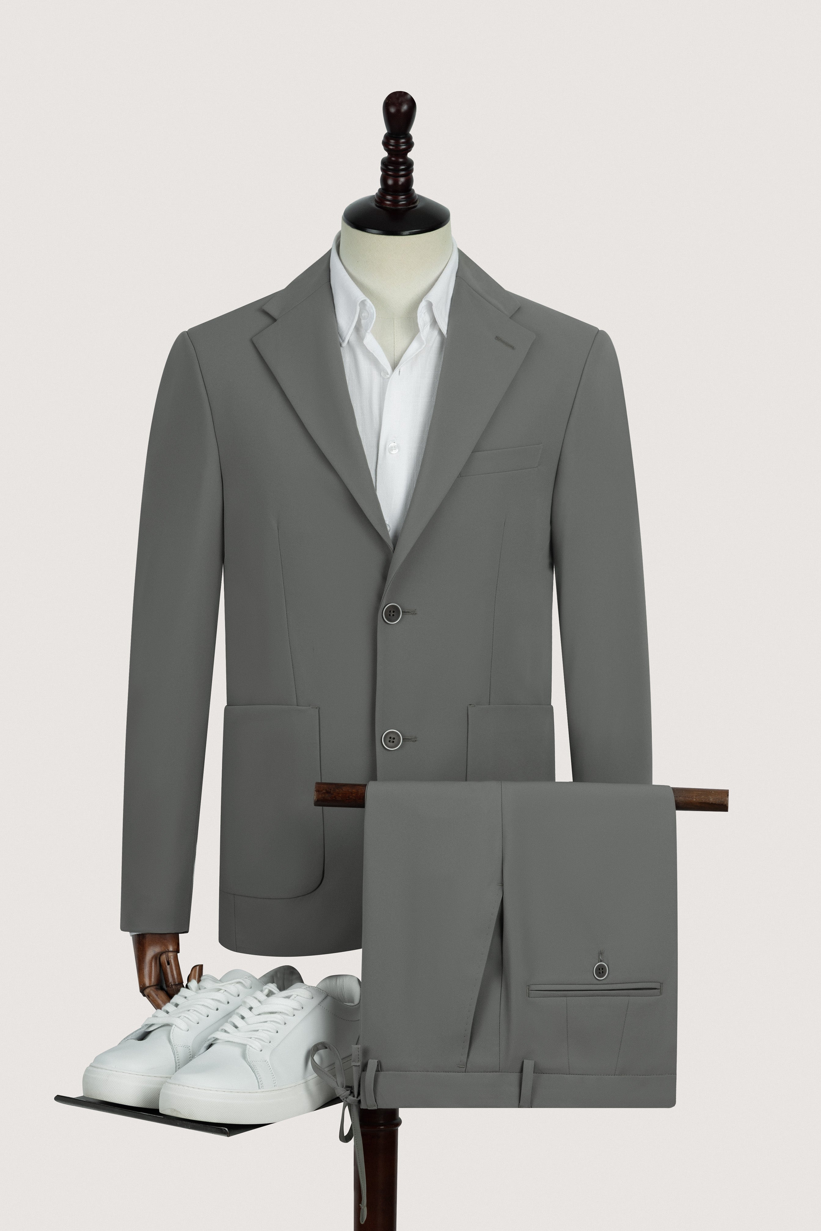 Gray Casual Suit