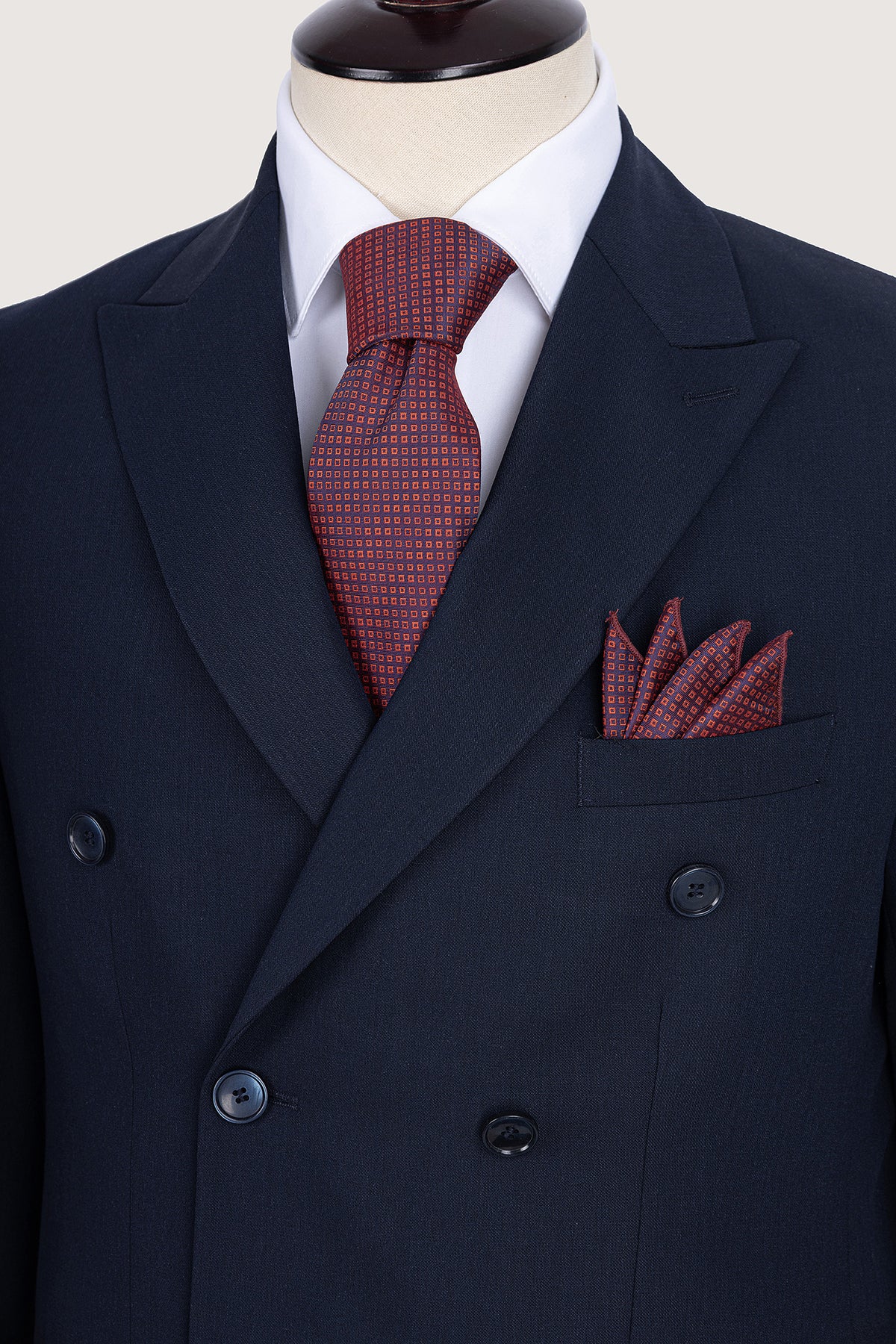 Navy Double Breasted Suit - De Backers - 2